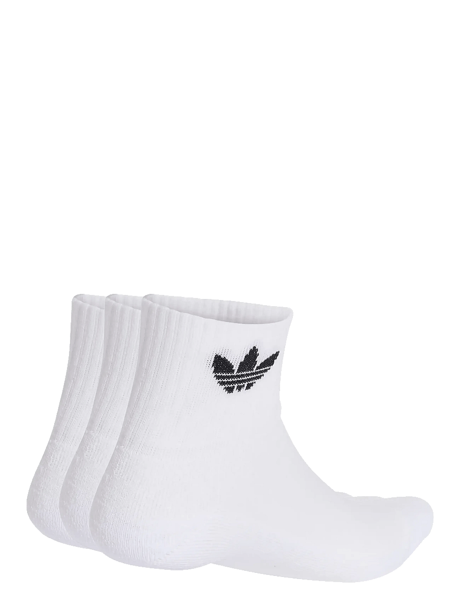 adidas Originals - 1/4 SOCKS 3P - strümpfe - white/white/black - 1
