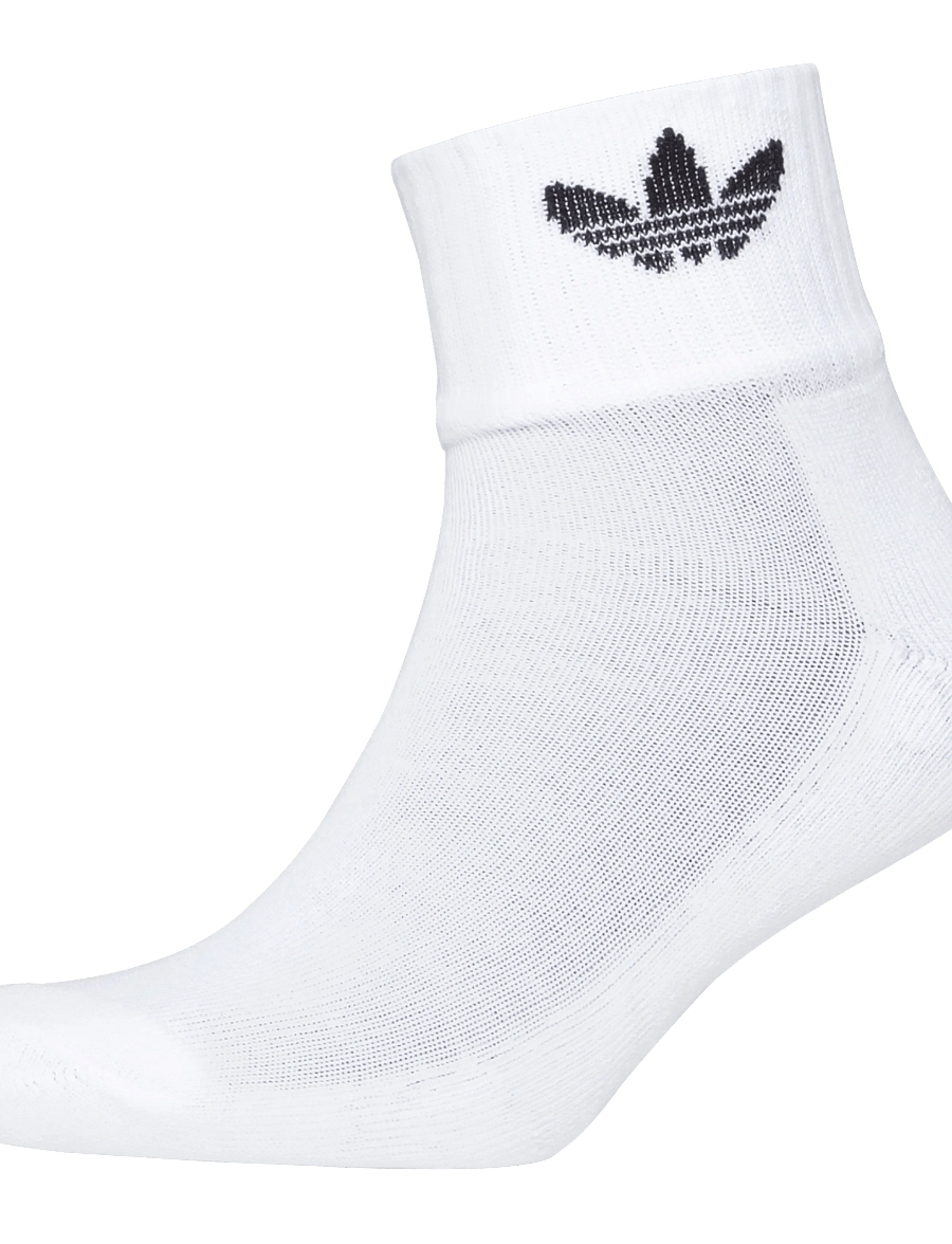 adidas Originals - 1/4 SOCKS 3P - sport socks - white/white/black - 3