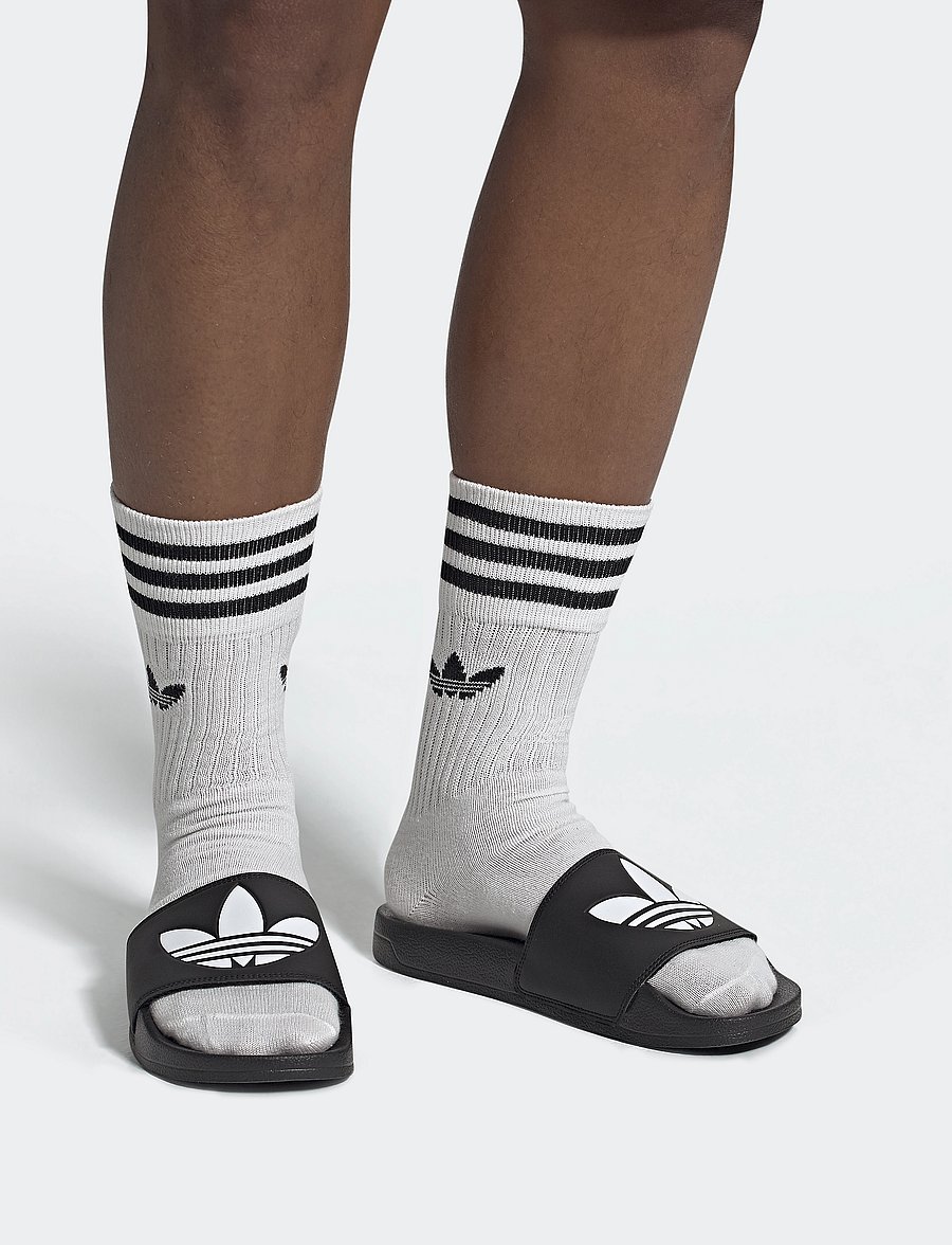 adidas Originals - ADILETTE LITE - apsipirkite pagal stilių - cblack/ftwwht/cblack - 0