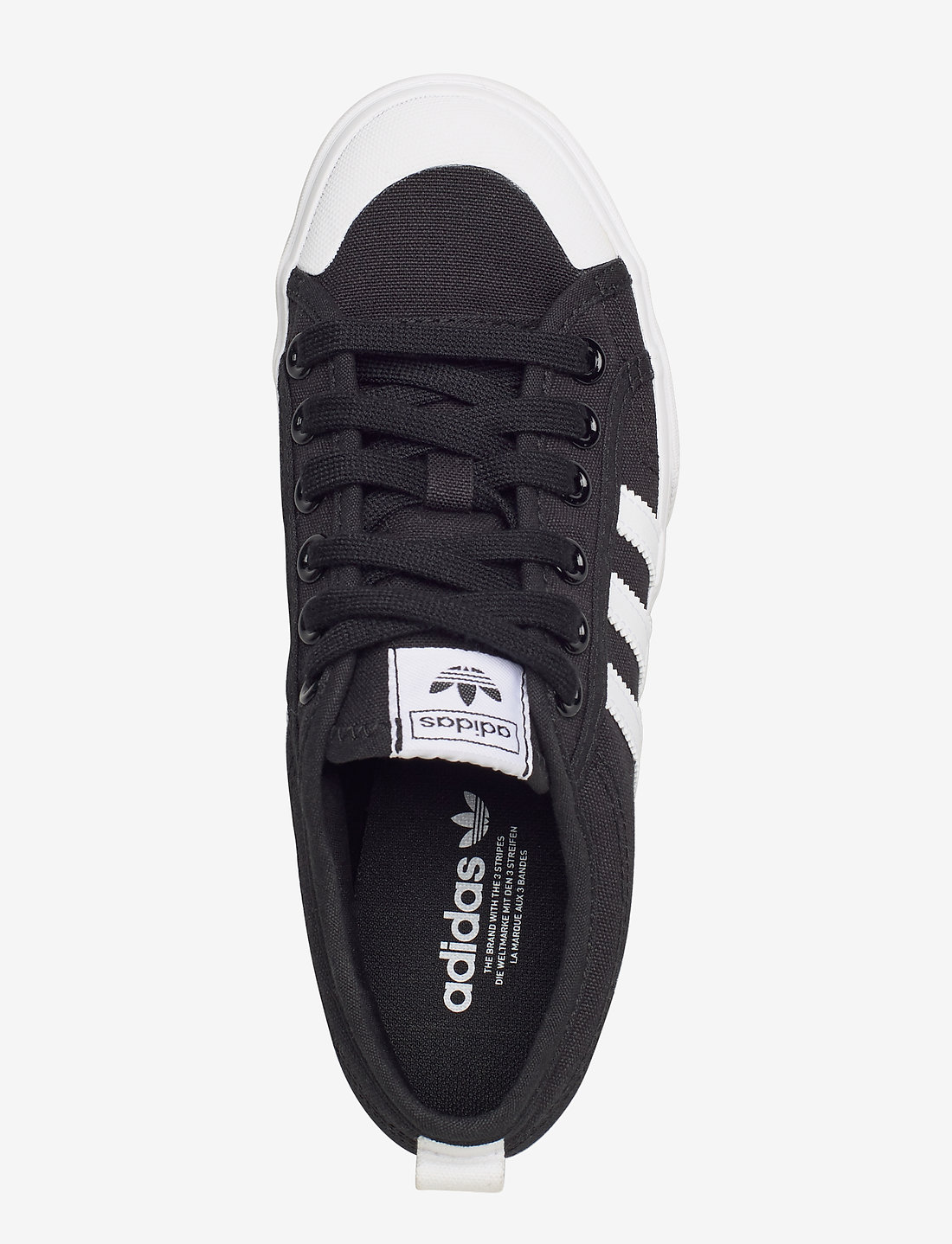 adidas Originals - NIZZA PLATFORM - tennised - cblack/ftwwht/ftwwht - 3