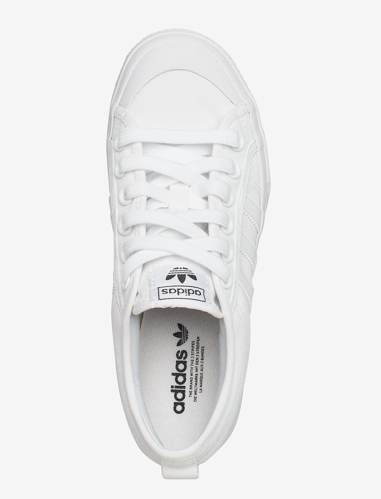 adidas Originals - NIZZA PLATFORM - lave sneakers - ftwwht/ftwwht/ftwwht - 3