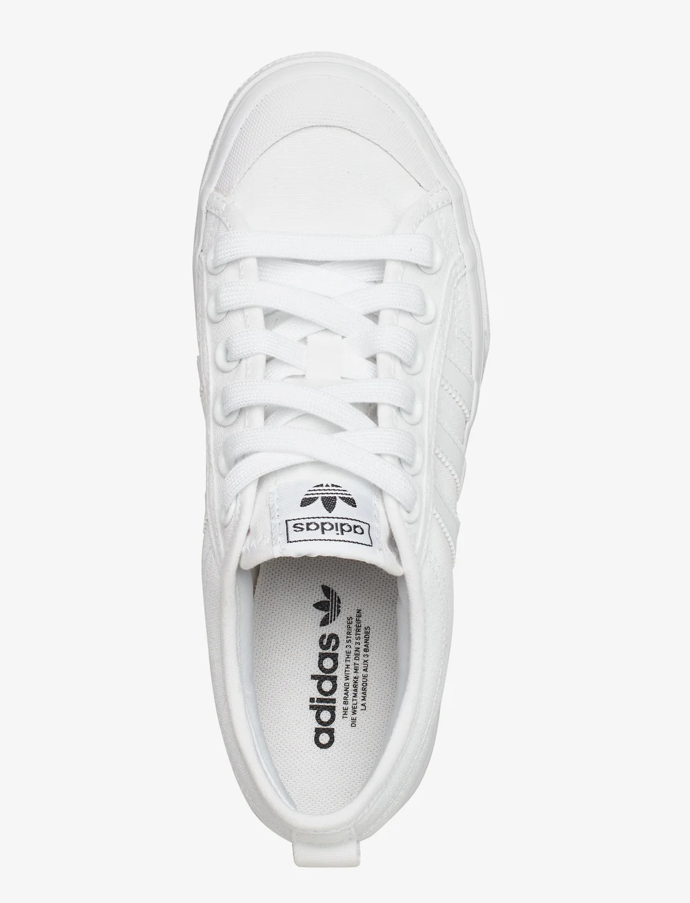 adidas Originals - NIZZA PLATFORM - niedrige sneakers - ftwwht/ftwwht/ftwwht - 3