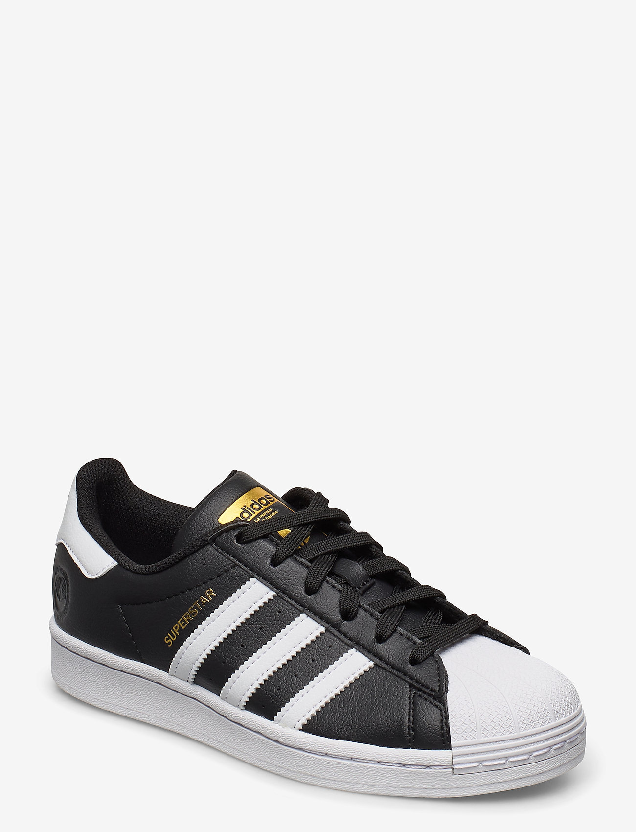 adidas Originals - Superstar Vegan Shoes - cblack/ftwwht/goldmt - 0