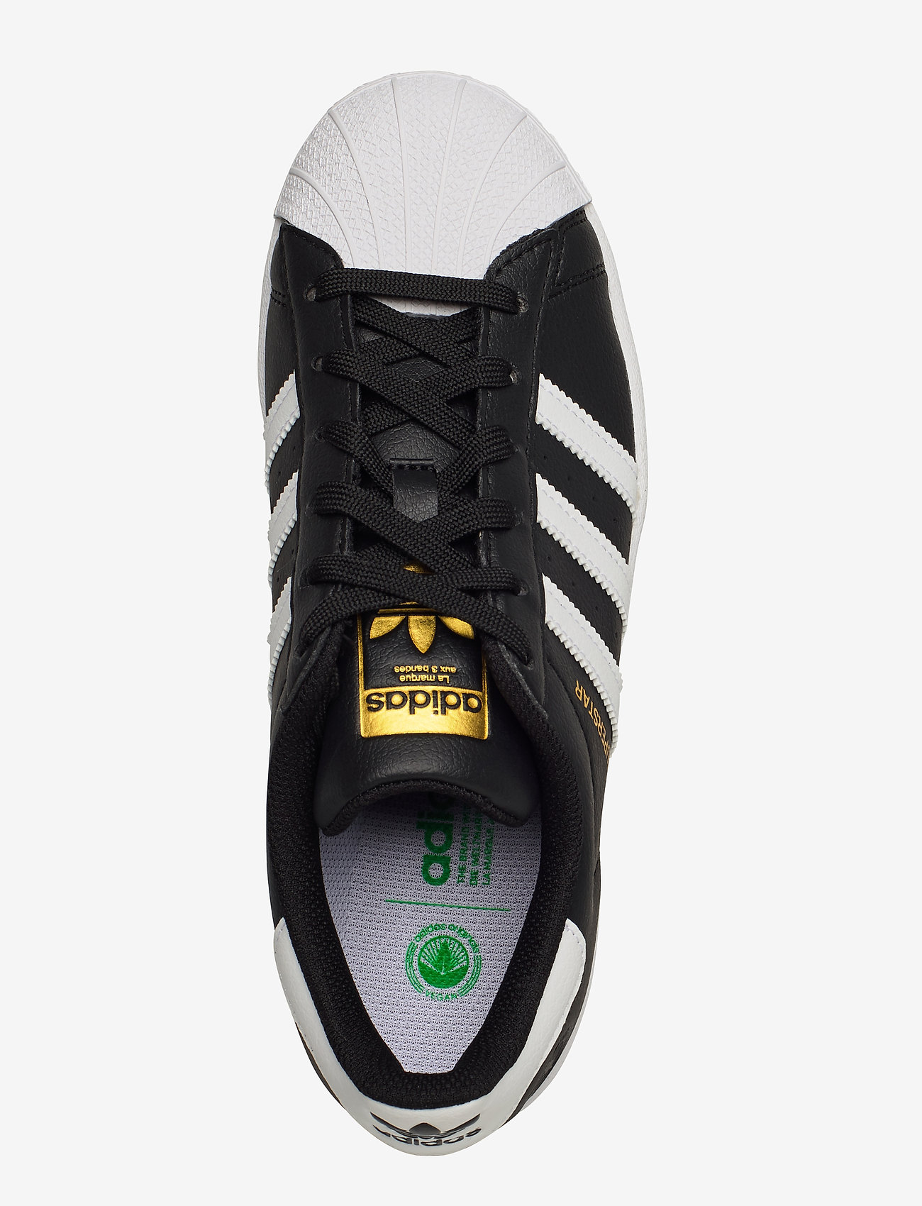 adidas Originals - Superstar Vegan Shoes - cblack/ftwwht/goldmt - 3