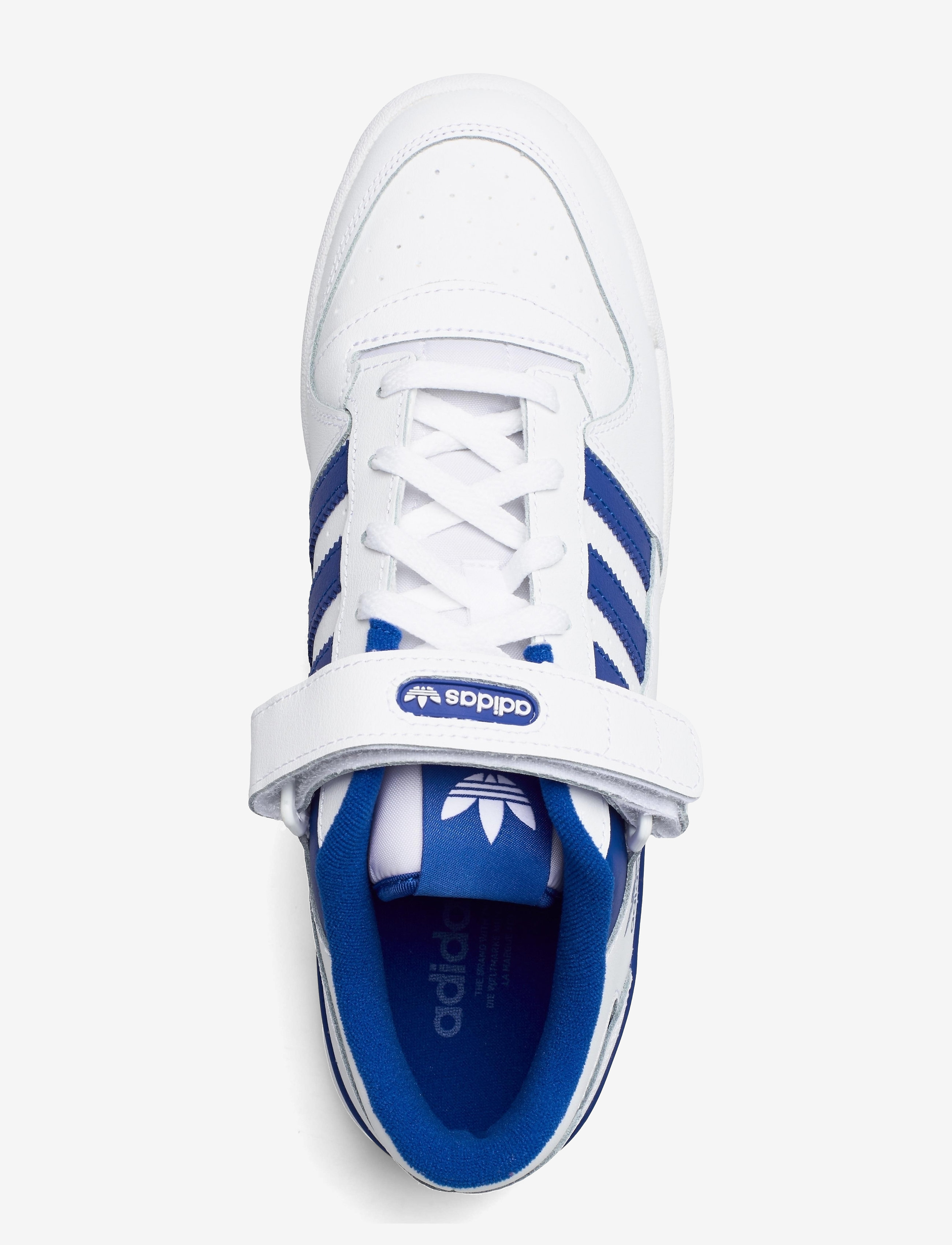 adidas Originals - FORUM LOW - niedriger schnitt - ftwwht/ftwwht/royblu - 3