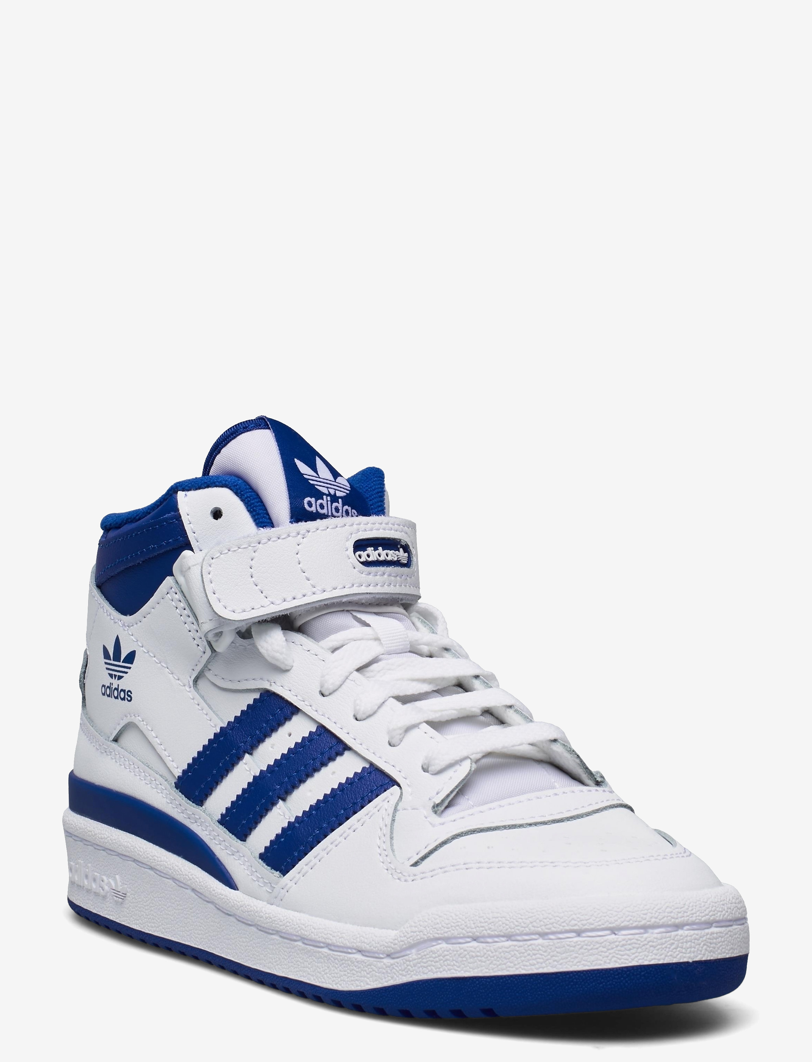 adidas Originals FORUM MID J - Sneakers - FTWWHT/ROYBLU/FTWWHT / white