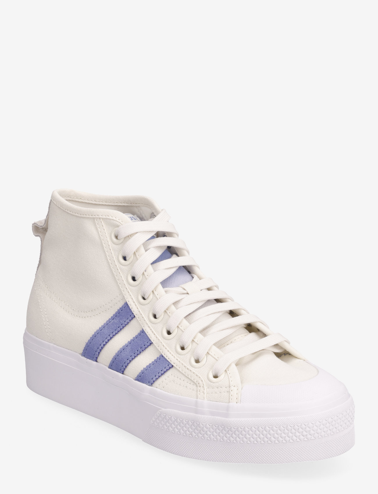 adidas Originals - Nizza Platform Mid Shoes - chunky sneakers - owhite/blufus/ftwwht - 0