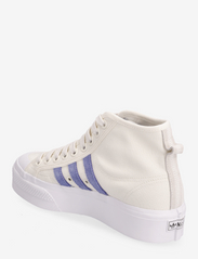 adidas Originals - Nizza Platform Mid Shoes - laisvalaiko batai storu padu - owhite/blufus/ftwwht - 2