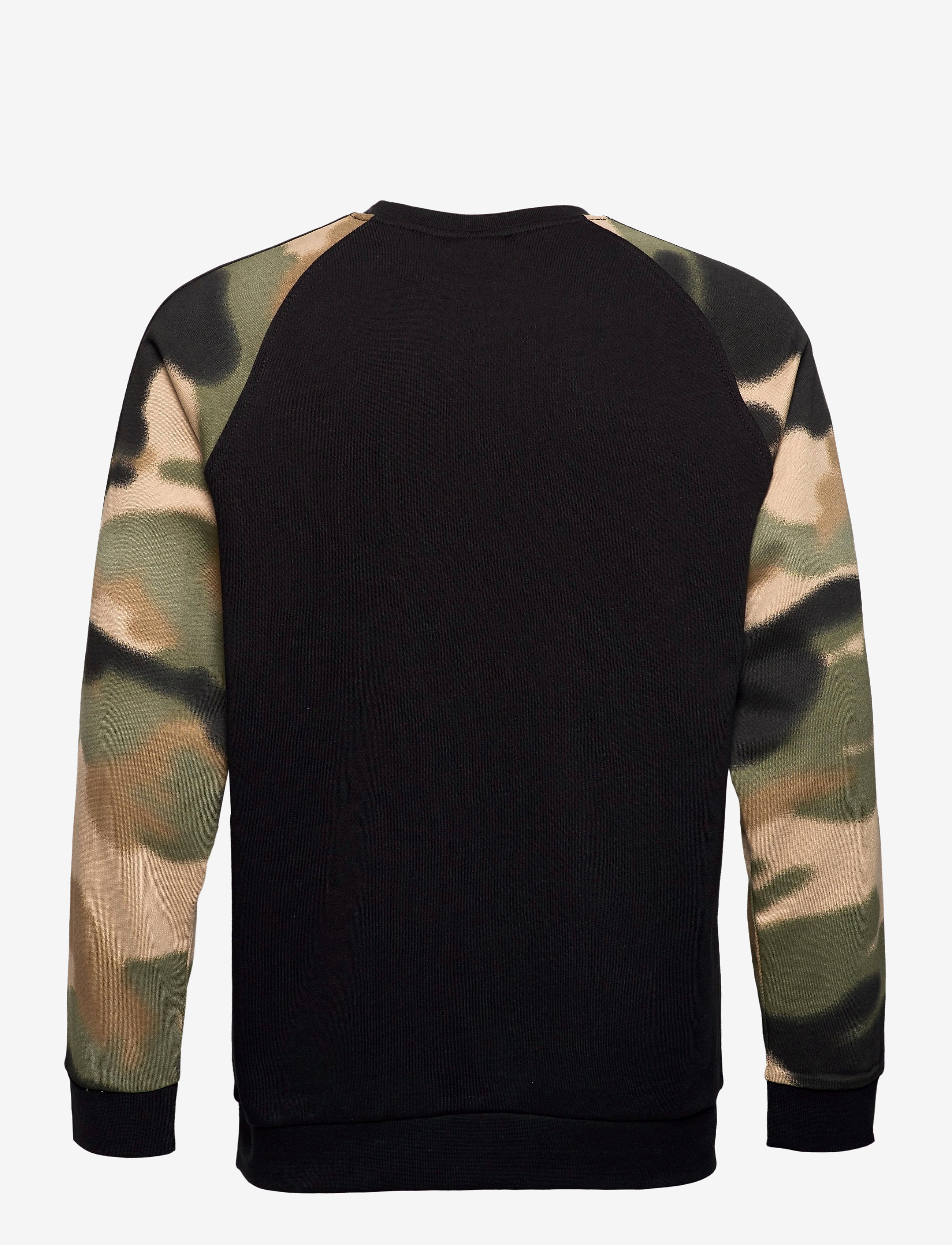 adidas Originals - Camo Stripes Crewneck Sweatshirt - black/wilpin/multco - 1
