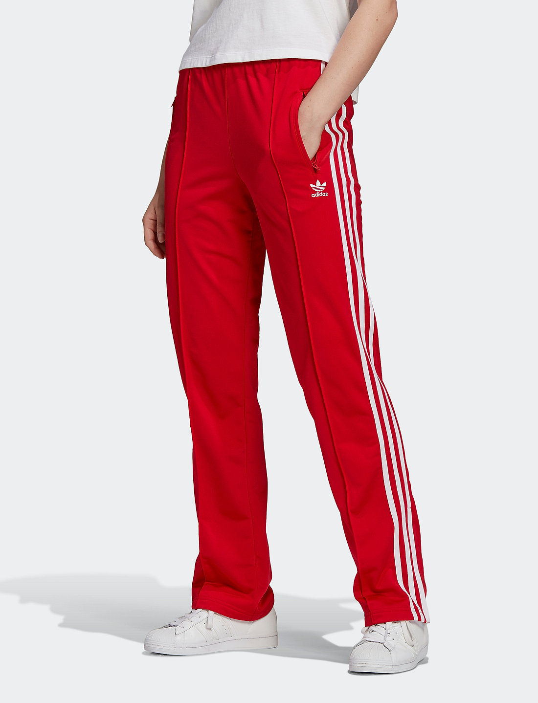 Adidas originals track pant red best sale
