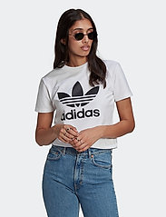 adidas Originals - ADICOLOR CLASSICS TREFOIL T-Shirt - najniższe ceny - white - 2