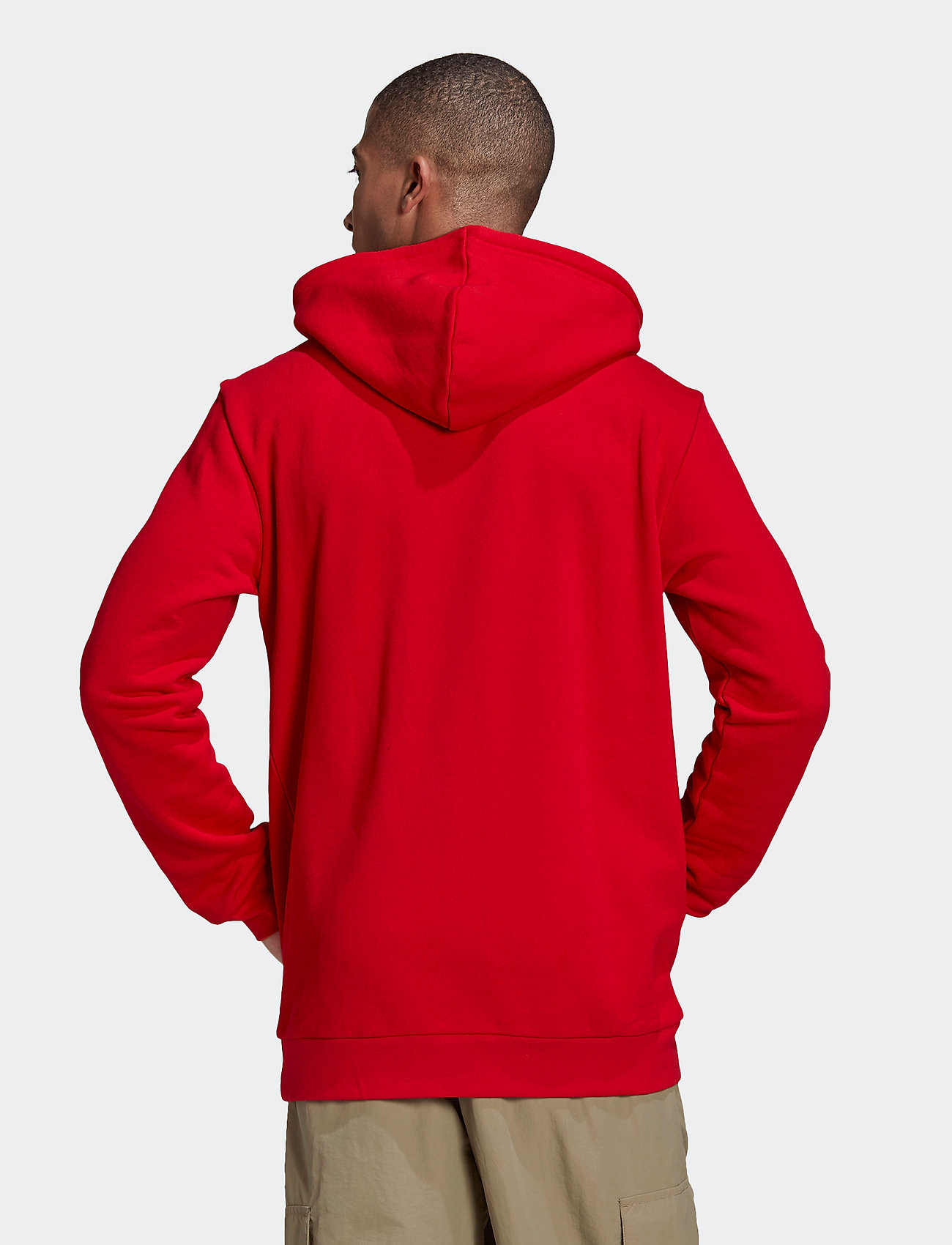adidas Originals - Trefoil Essentials Hoodie - scarle - 3
