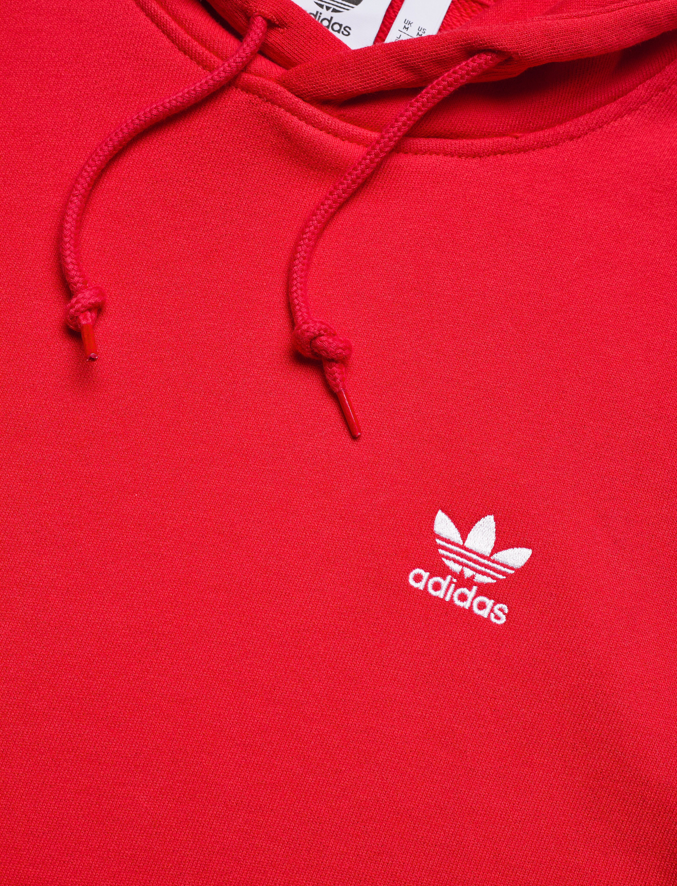 adidas Originals - Trefoil Essentials Hoodie - scarle - 4
