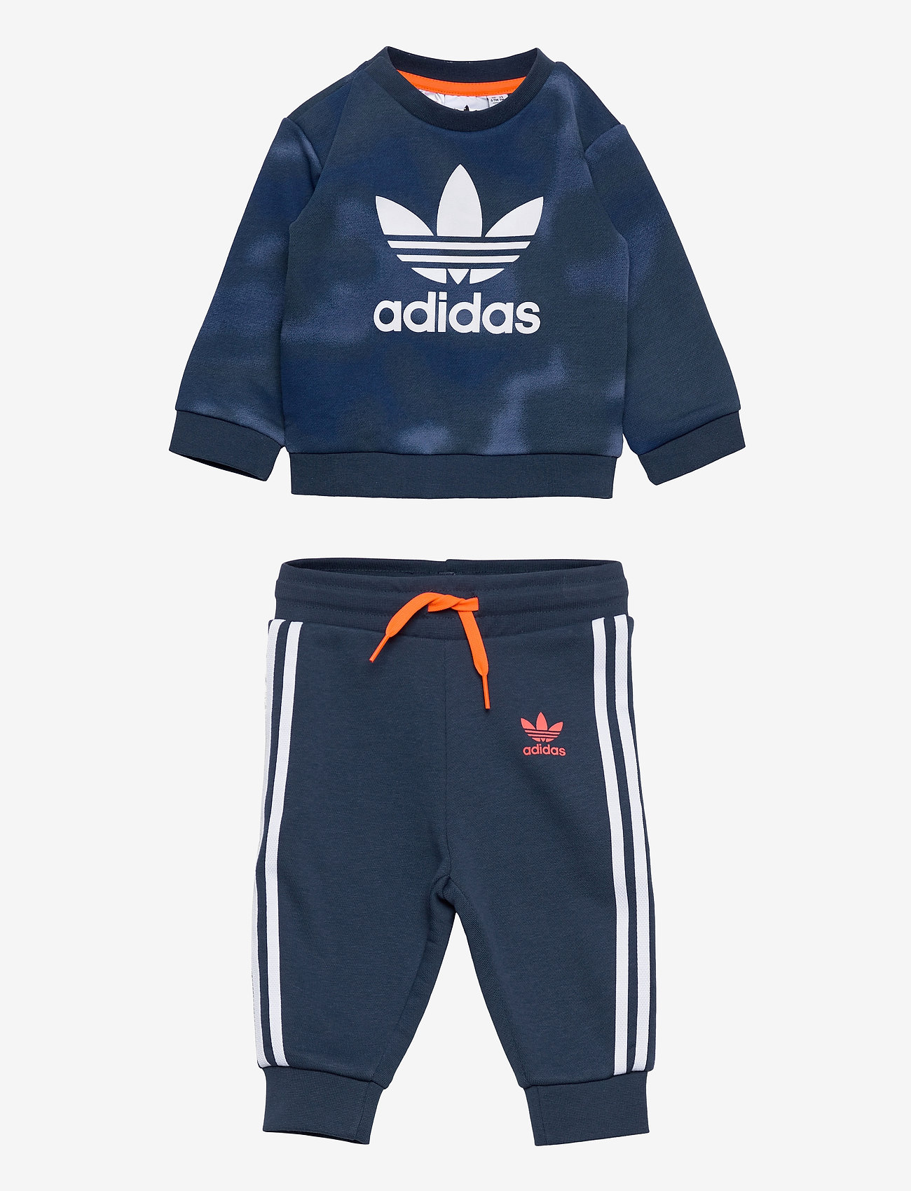 adidas Originals - Allover Print Camo Crew Set - creblu/white - 0