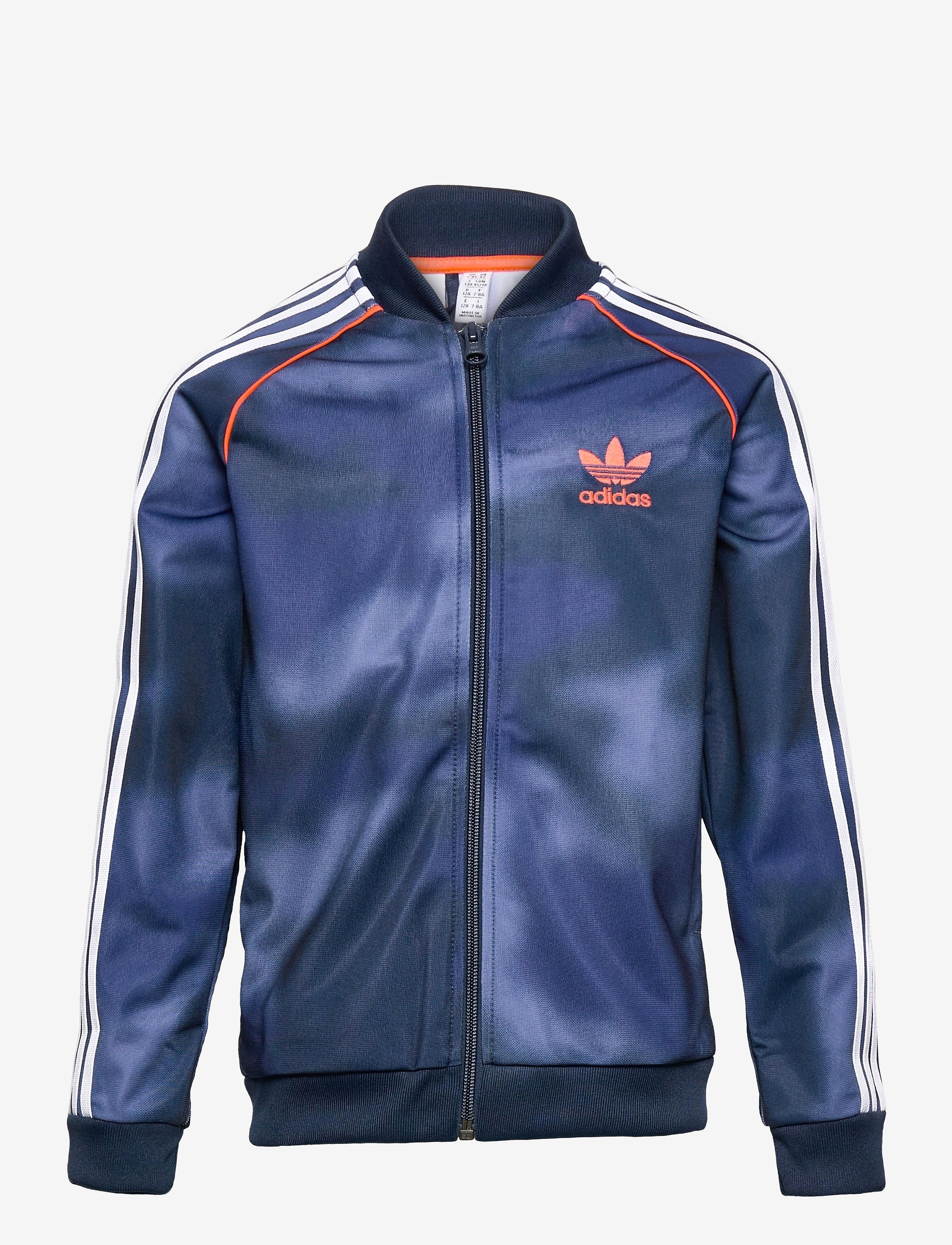 adidas Originals - Allover Print Camo SST Track Jacket - creblu/multco/white/a - 0