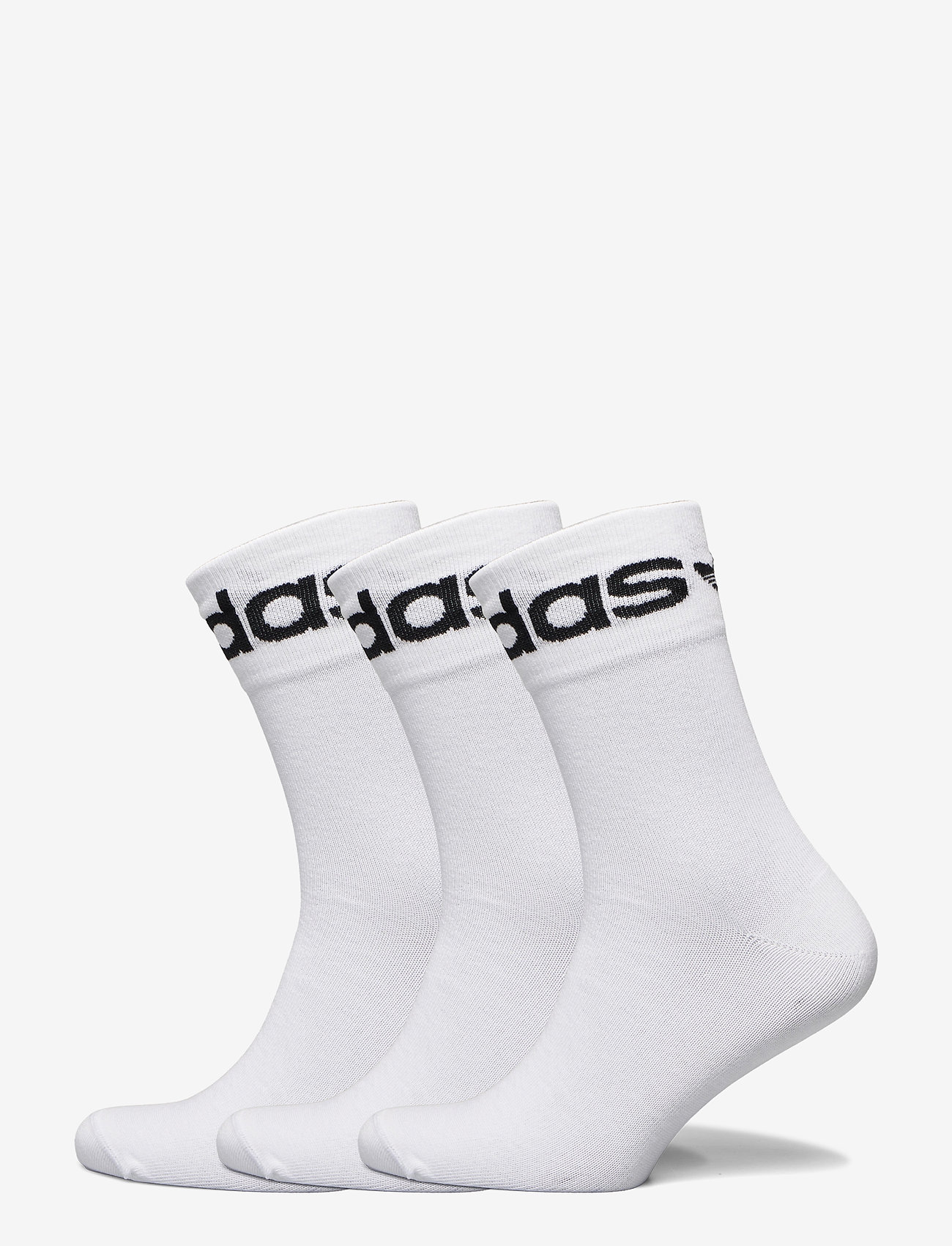 adidas Originals - Fold-Cuff Crew Socks 3 Pairs - white/black - 0