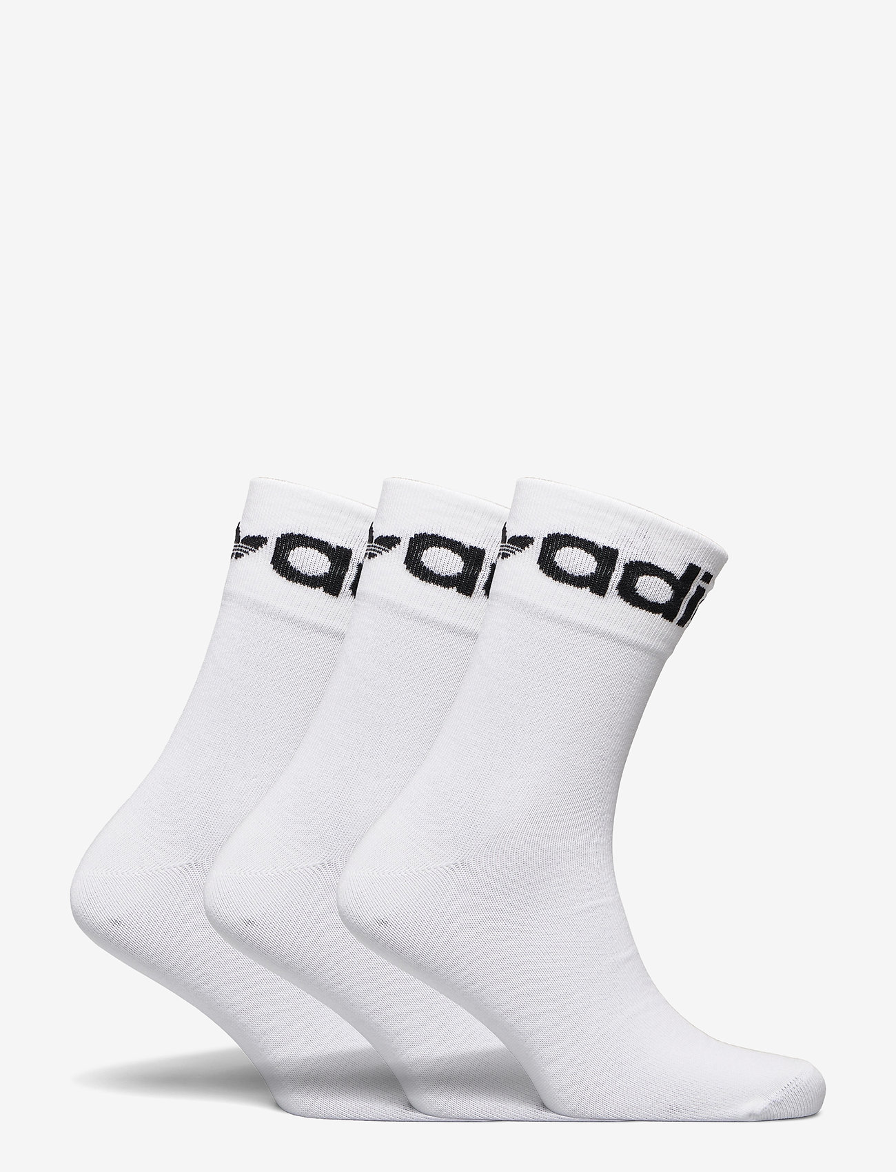 adidas Originals - Fold-Cuff Crew Socks 3 Pairs - white/black - 1
