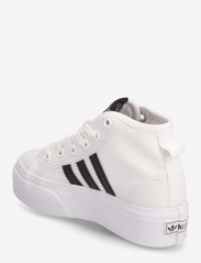 adidas Originals - Nizza Platform Mid Shoes - korkeavartiset tennarit - ftwwht/cblack/ftwwht - 2