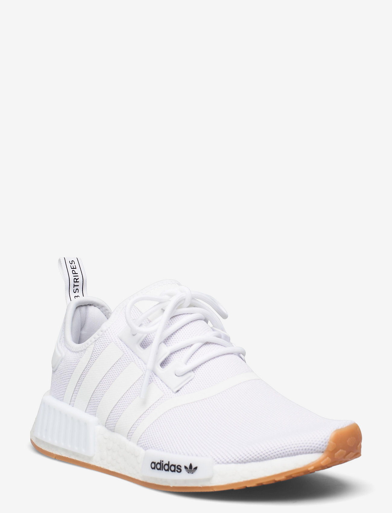 adidas Originals - NMD_R1 - sportiska stila apavi ar pazeminātu potītes daļu - ftwwht/ftwwht/gum2 - 0