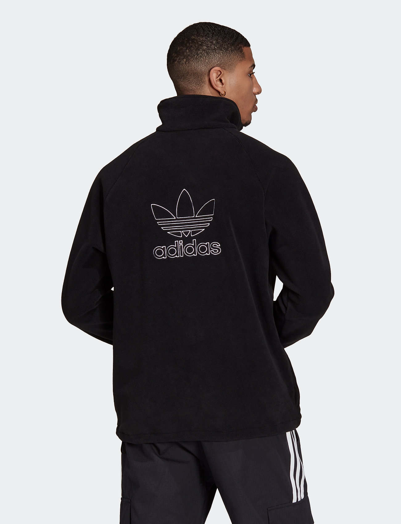 adidas Originals - Adicolor Classics Teddy Fleece Half-Zip Jacket - black - 3
