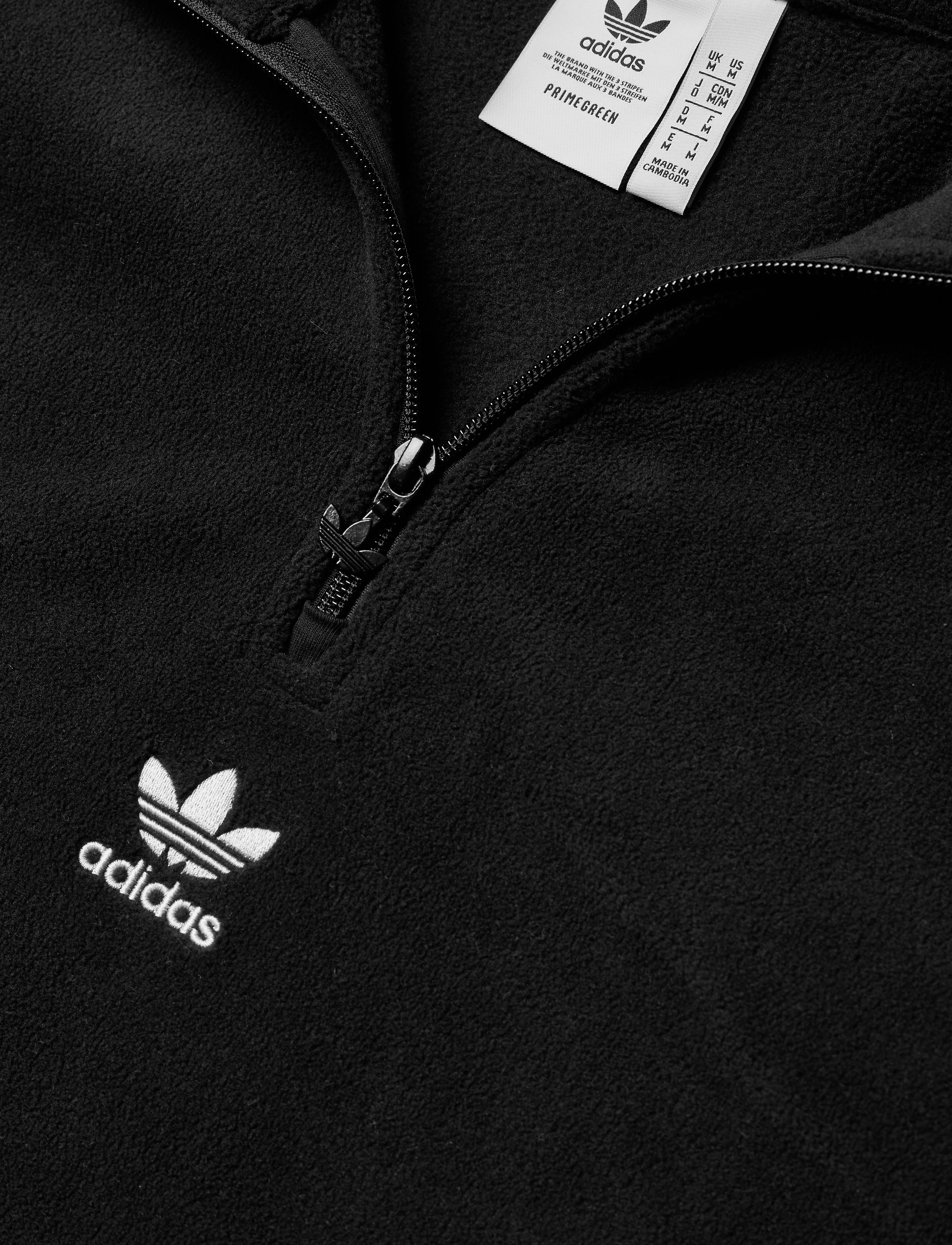 adidas Originals - Adicolor Classics Teddy Fleece Half-Zip Jacket - black - 4