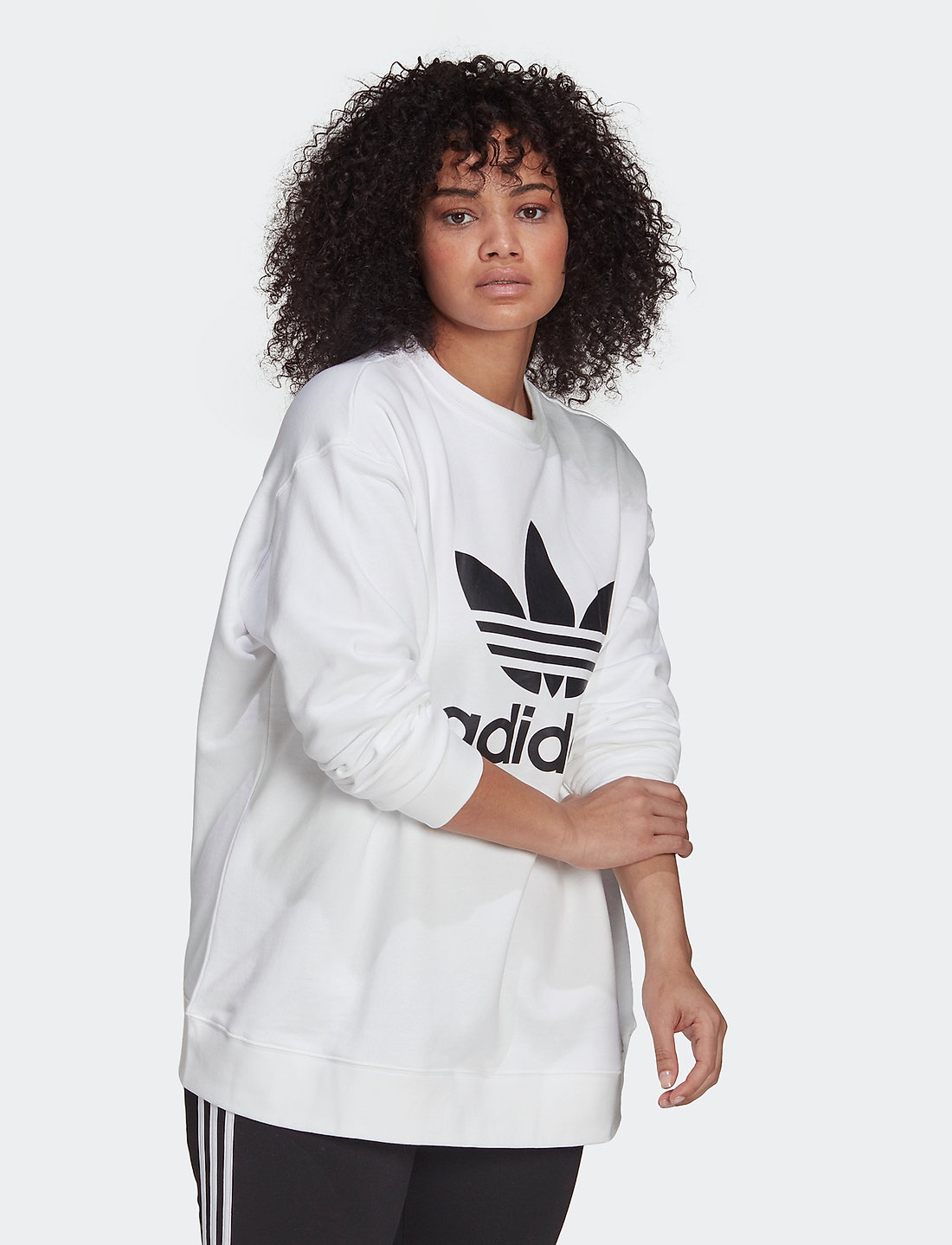 Adidas trefoil crew neck top sweatshirt