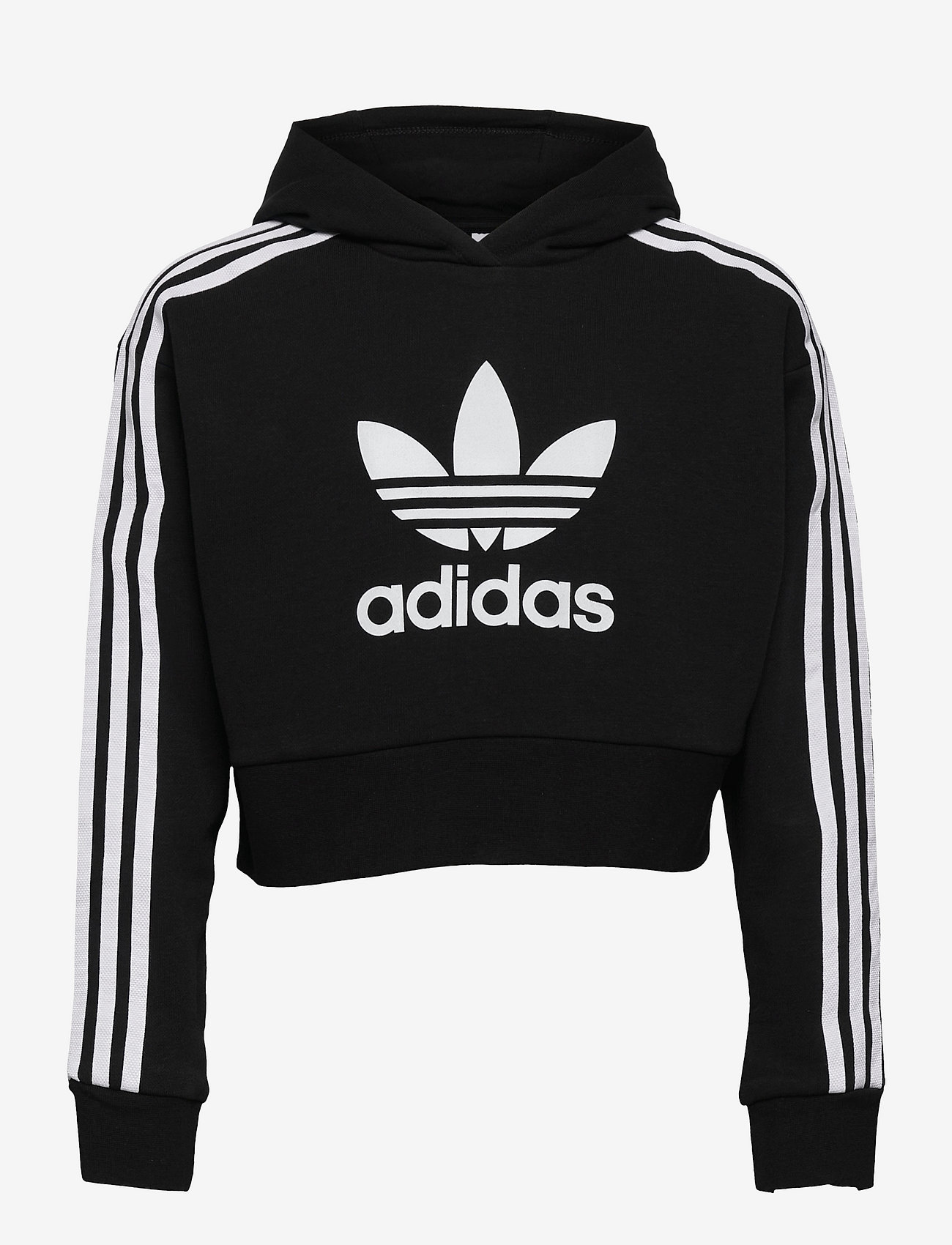 adidas Originals - Adicolor Cropped Hoodie - hoodies - black/white - 0