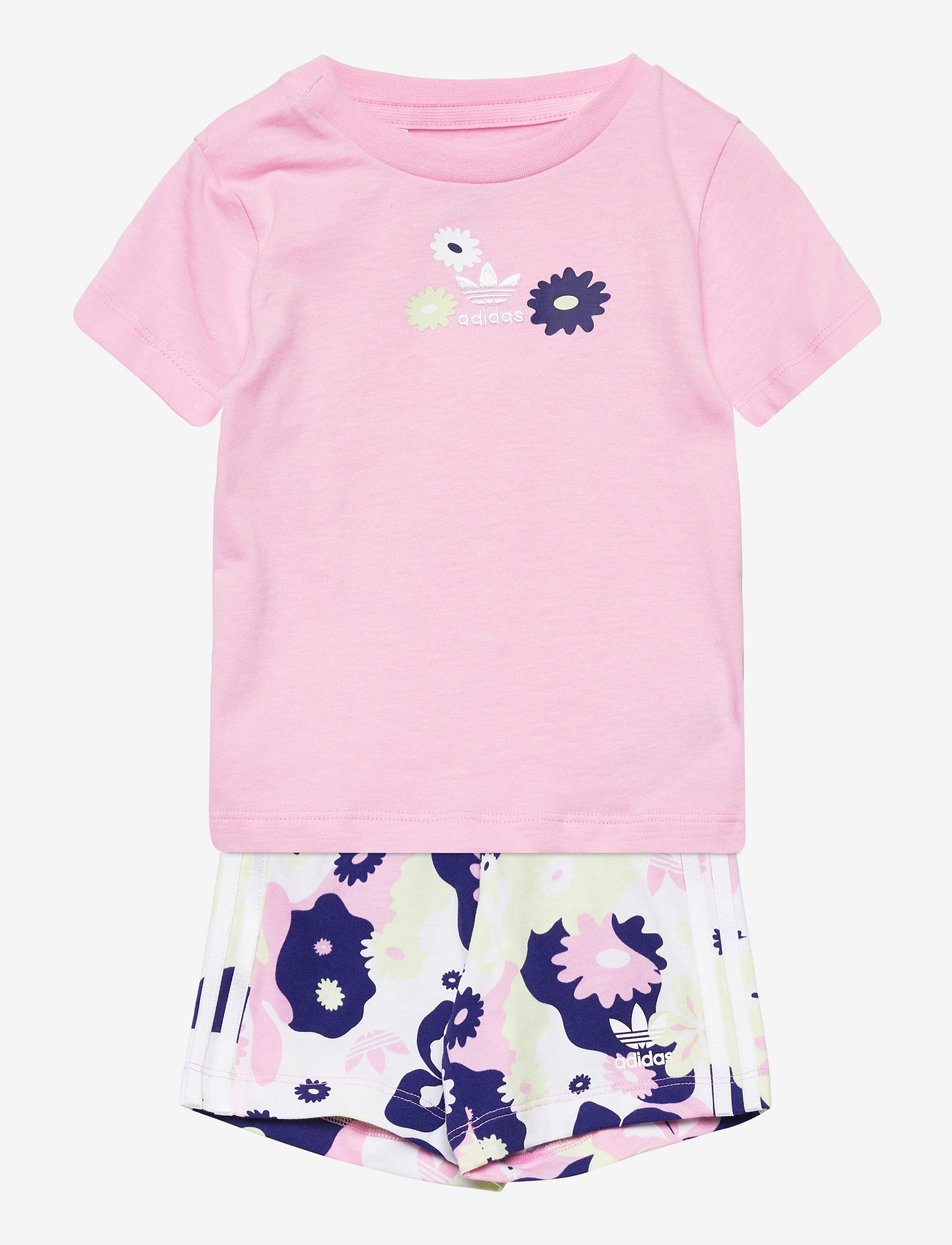 adidas Originals - Flower Print Shorts and Tee Set - die niedrigsten preise - trupnk - 0