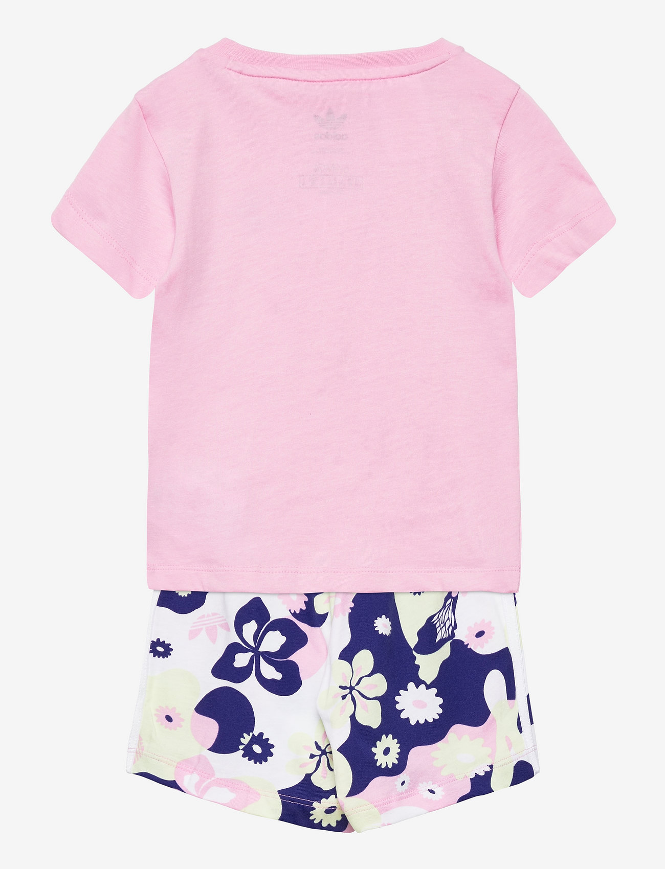 adidas Originals - Flower Print Shorts and Tee Set - sets with short-sleeved t-shirt - trupnk - 1