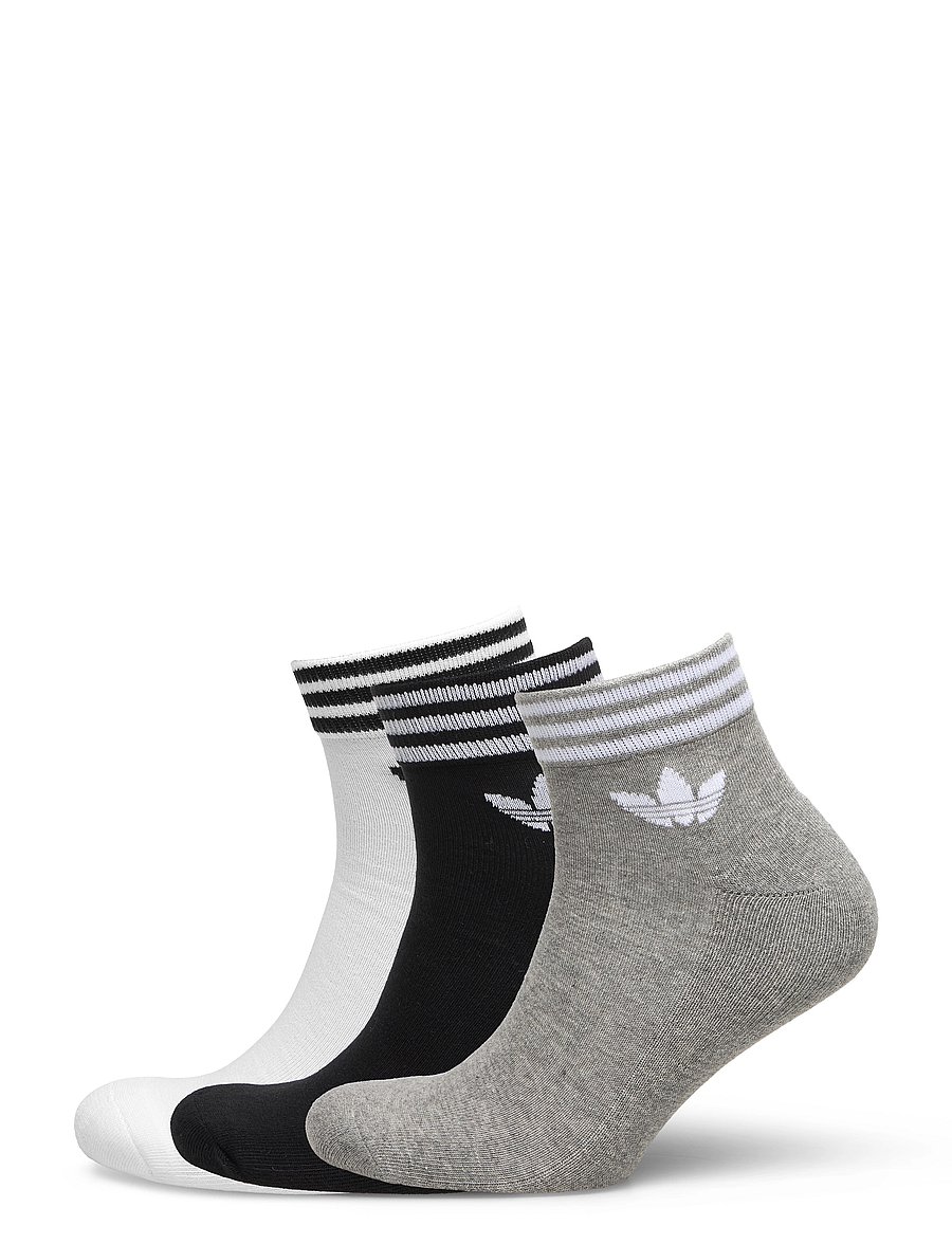 adidas Originals - TREF ANK SCK HC - sport socks - white/mgreyh/black - 0