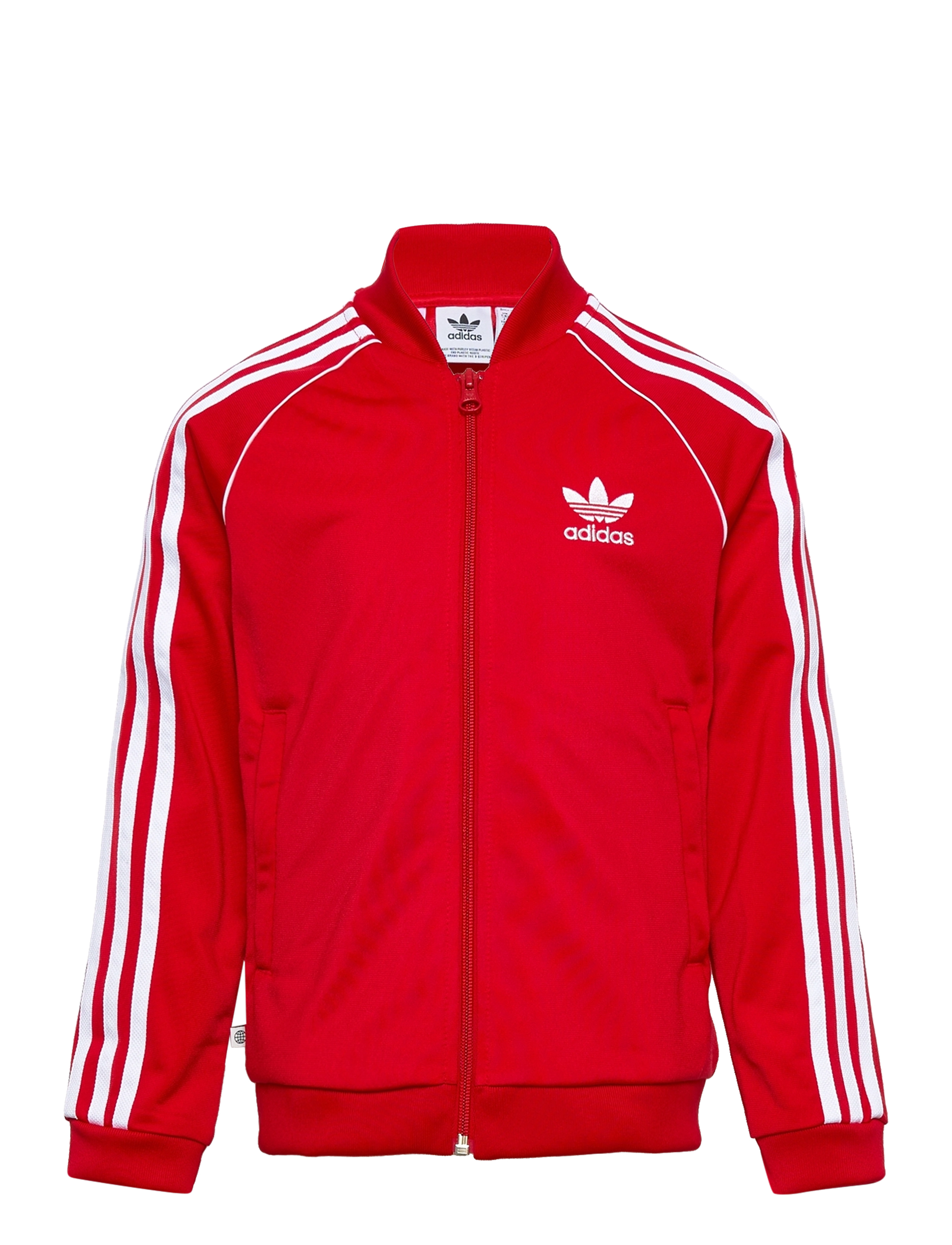 adidas Originals - Adicolor SST Track Top - sweatshirts & hættetrøjer - vivred/white - 0