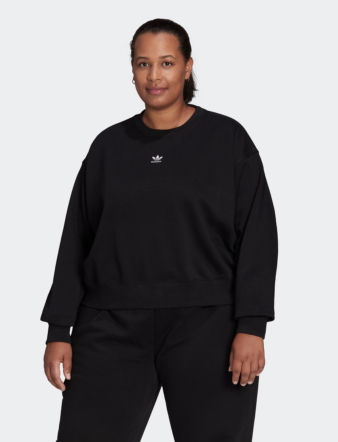 Adidas sweatshirt best sale plus size