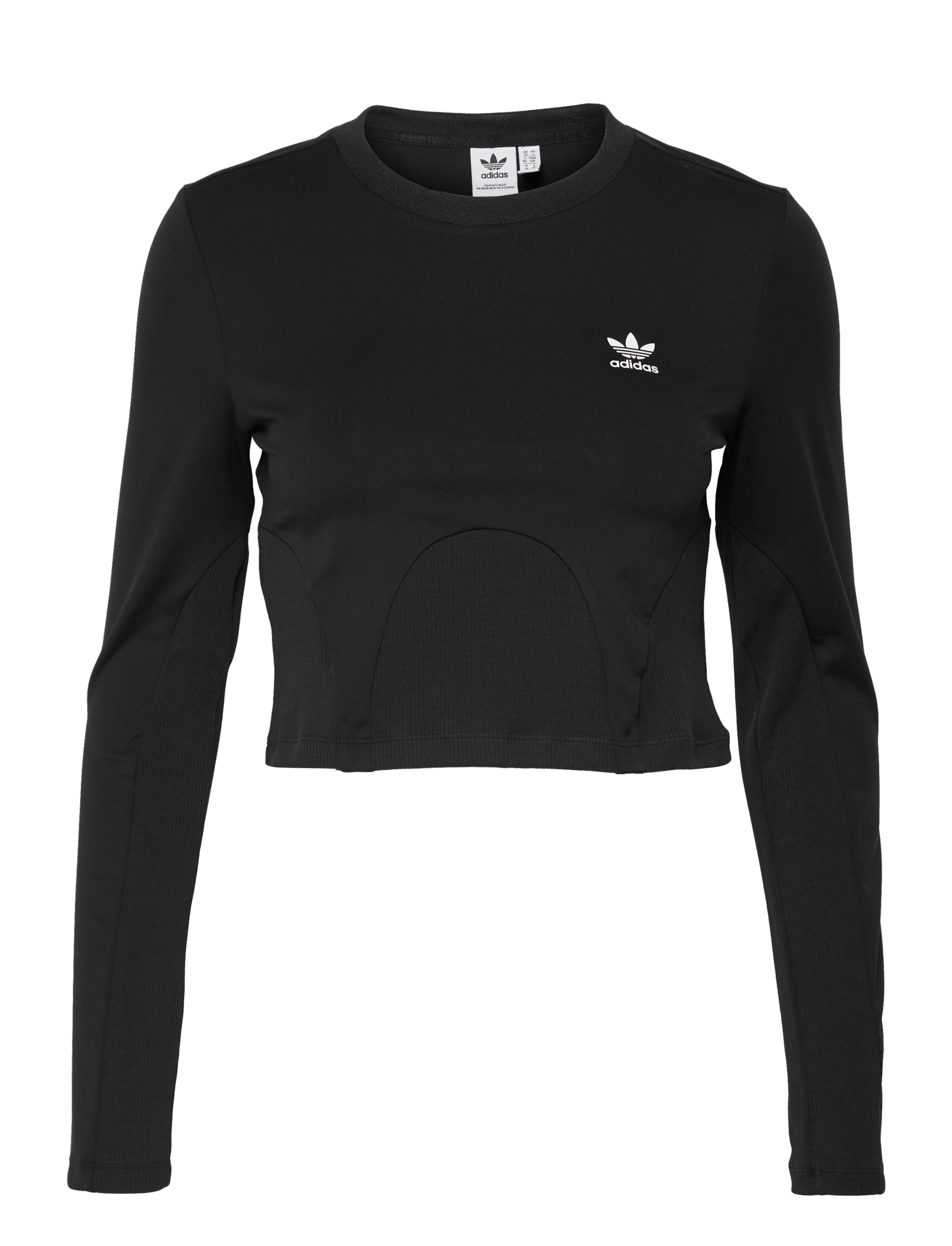 Always Original Rib Long Sleeve Top W - BLACK