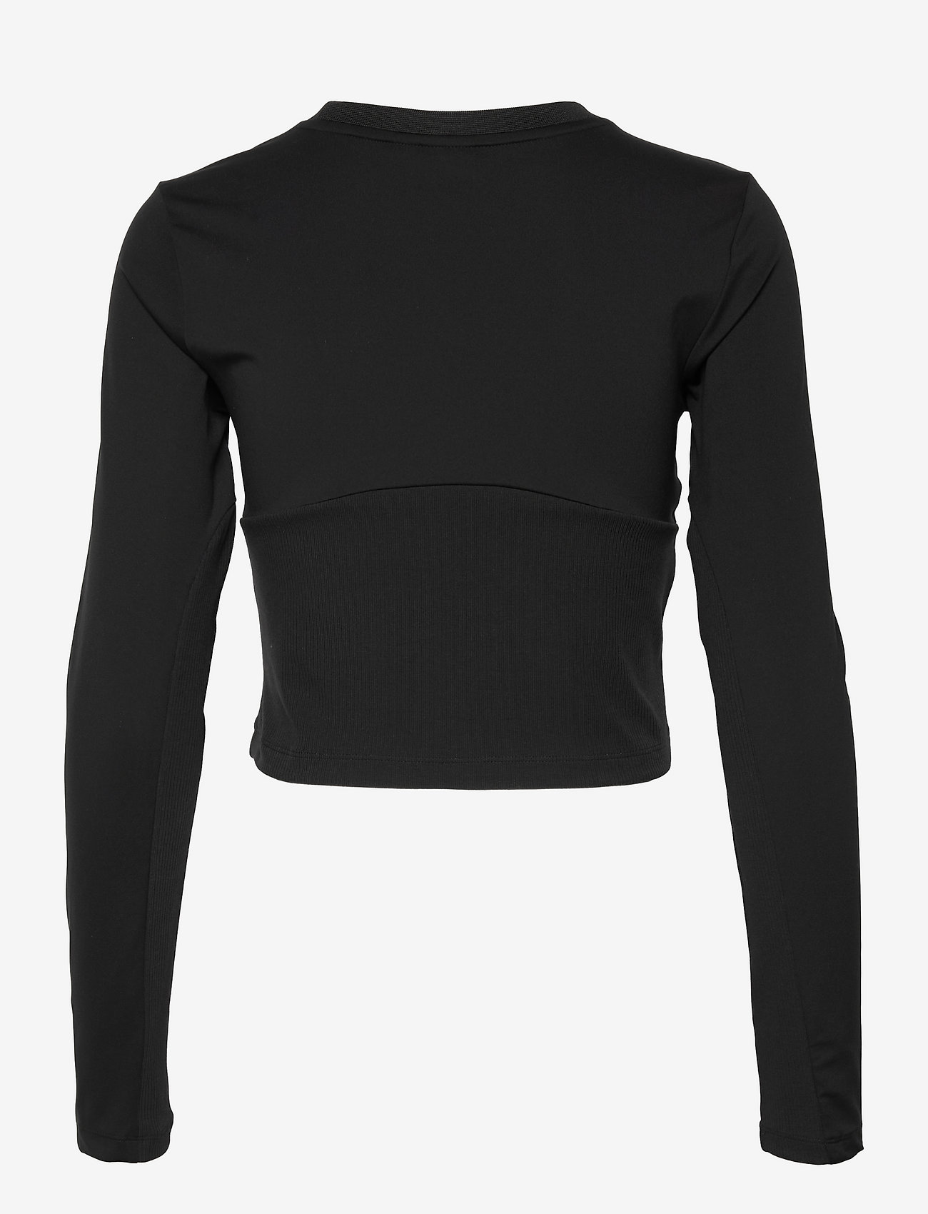 adidas Originals - Always Original Rib Long Sleeve Top W - navel shirts - black - 1