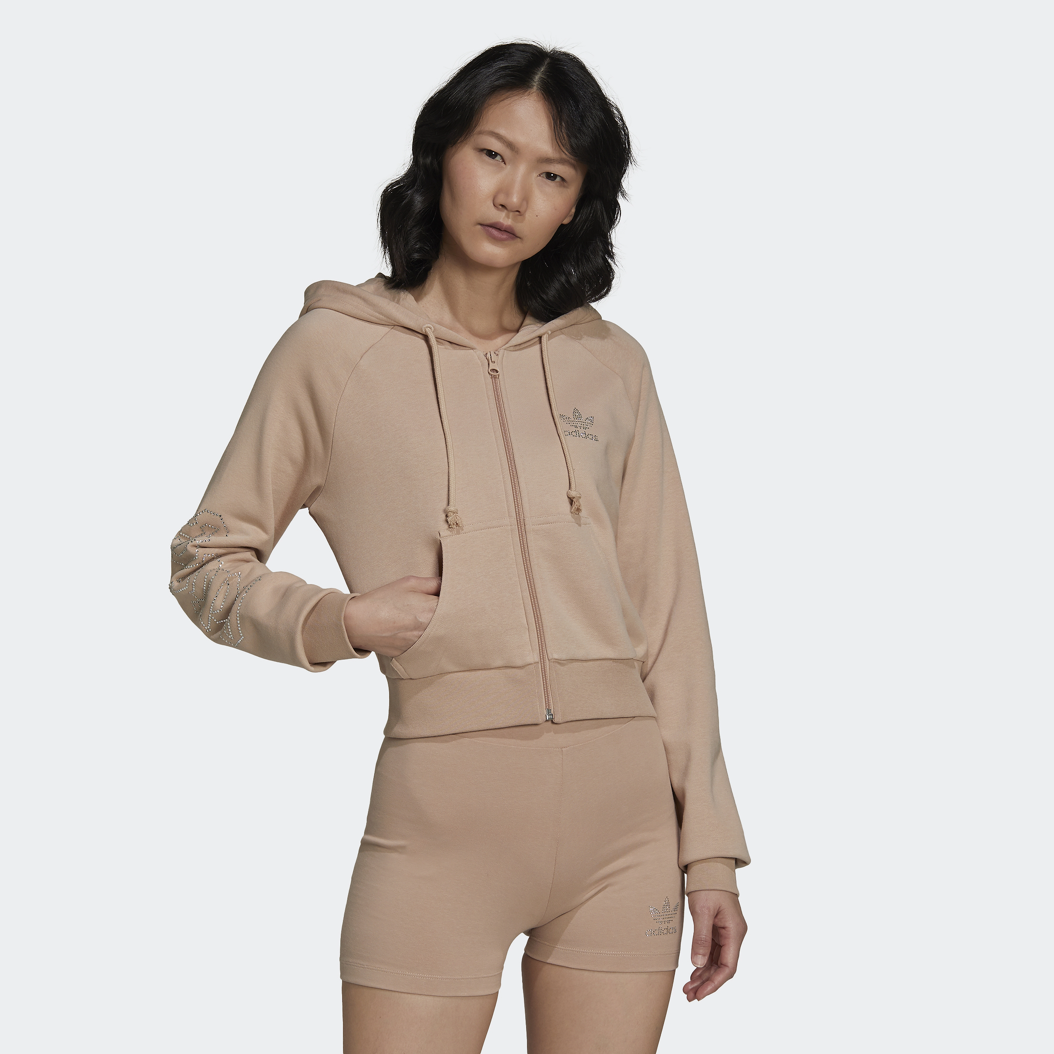 adidas Originals - 2000 Luxe Cropped Track Top W - ashpea - 3