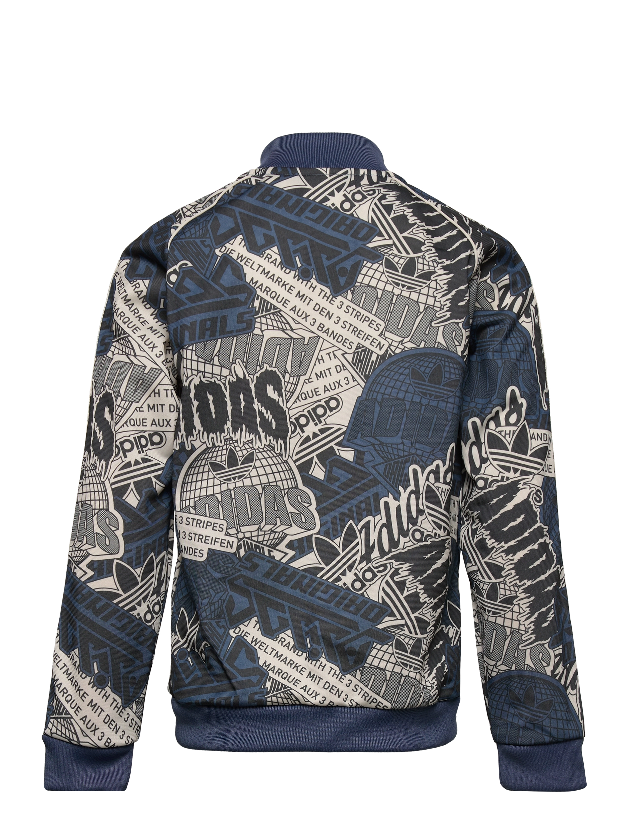 adidas Originals - Allover Print SST Track Top - wonwhi/black/wonste - 1