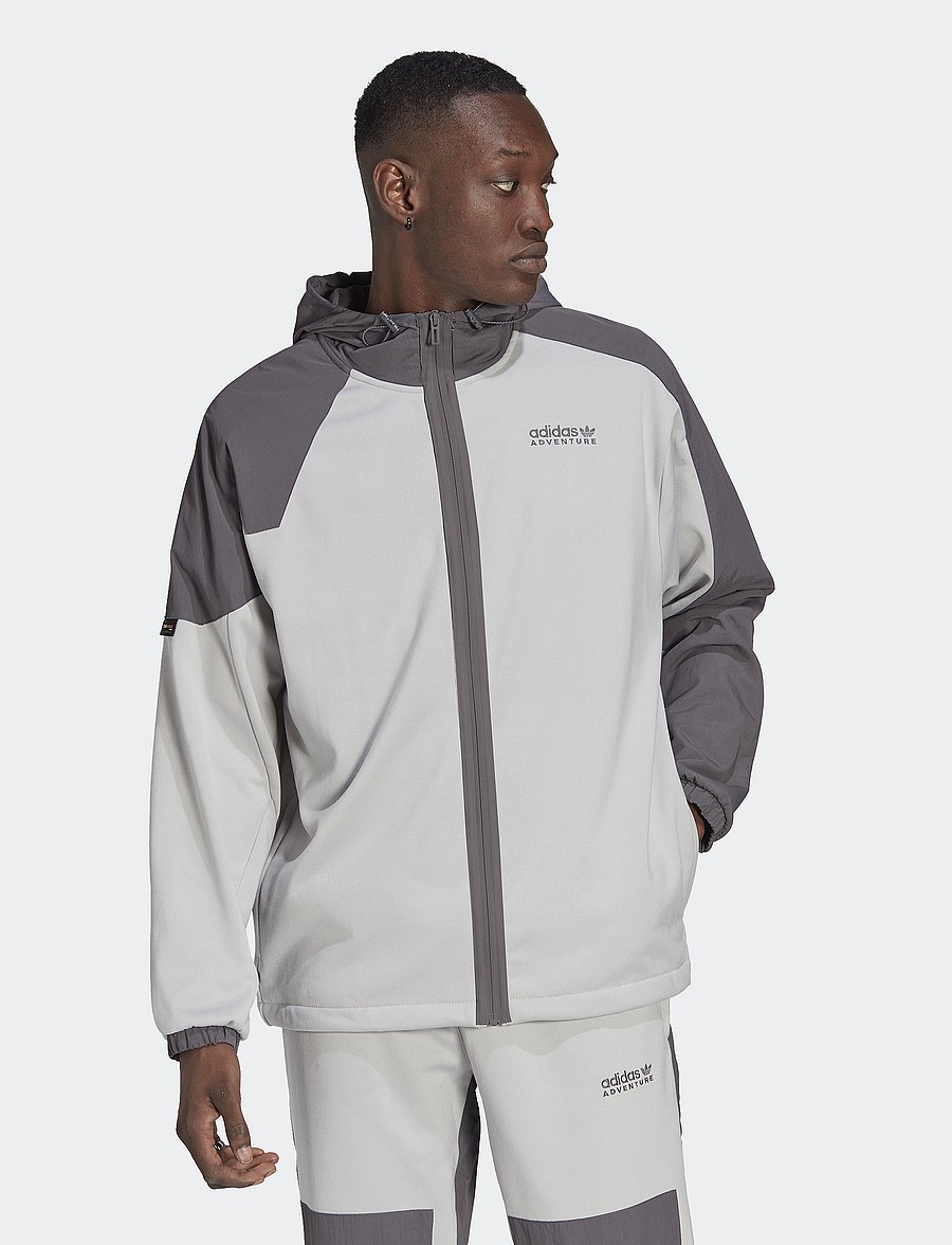 adidas Originals - adidas Adventure Winter Fabric Mix Hoodie - gretwo/grefiv - 0