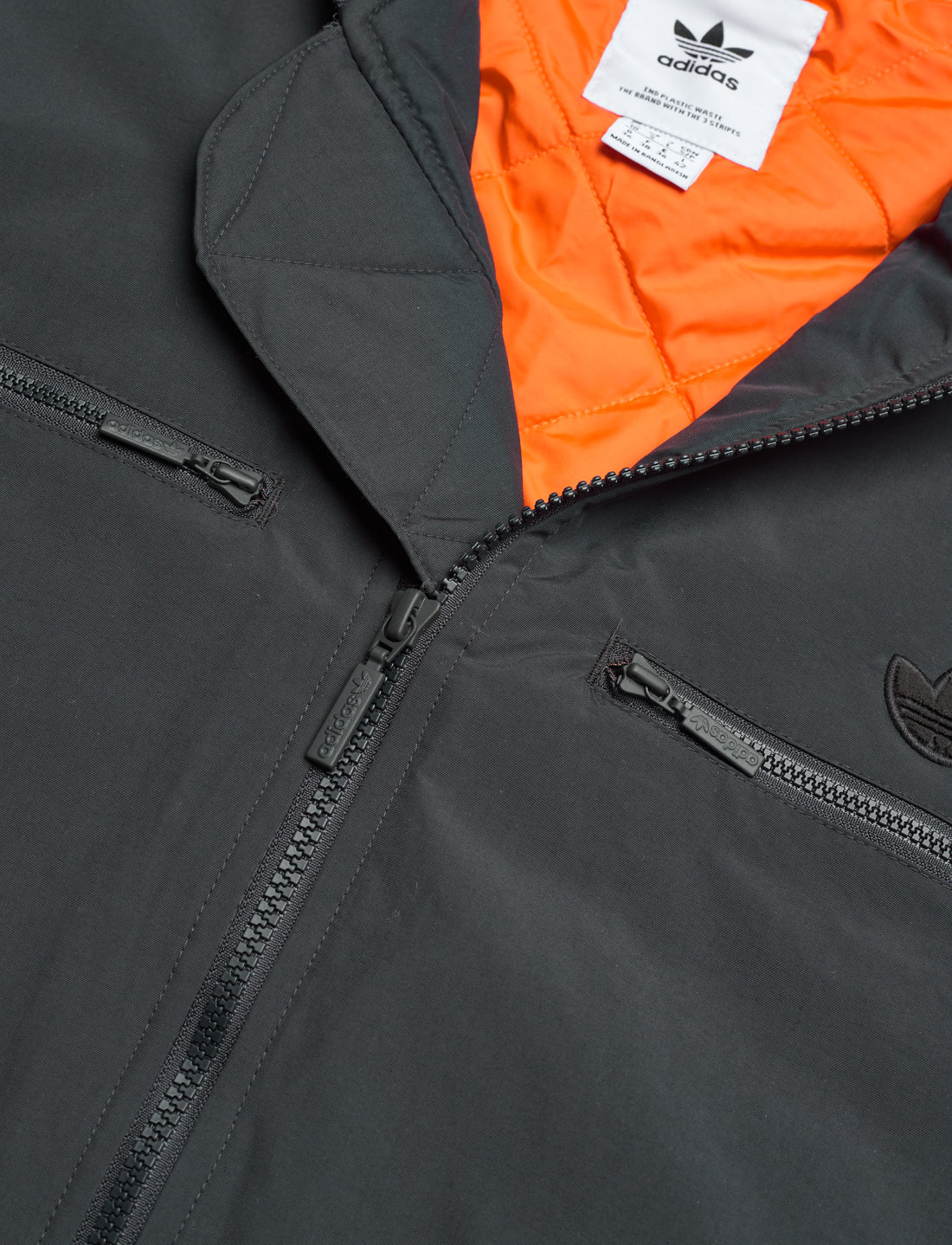 Adidas grau orange jacke sales