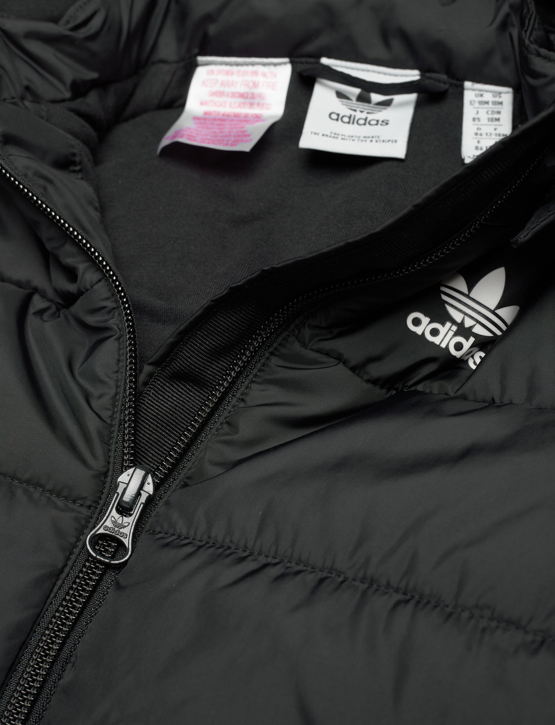 Adidas originals black shop and white jacket