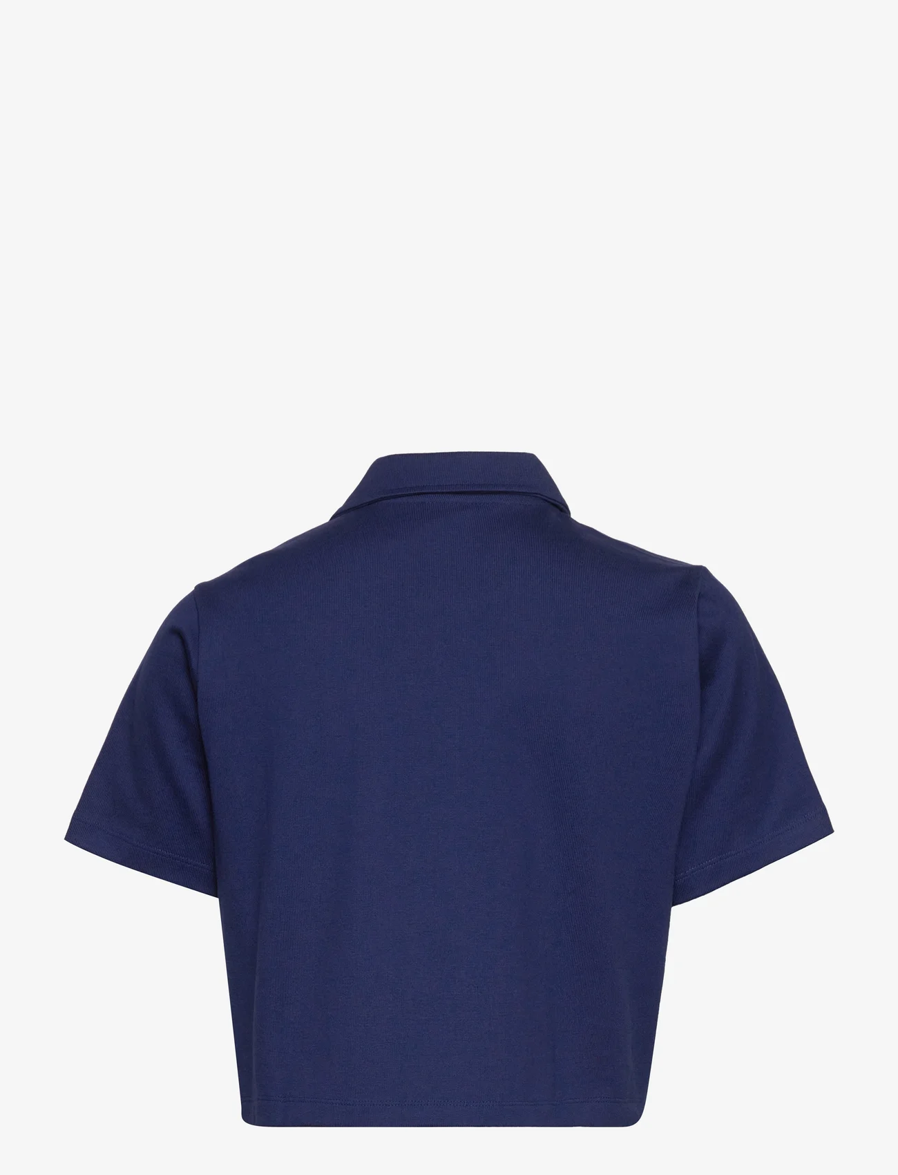 adidas Originals - Crop Zip Polo Shirt - laveste priser - ngtsky - 1