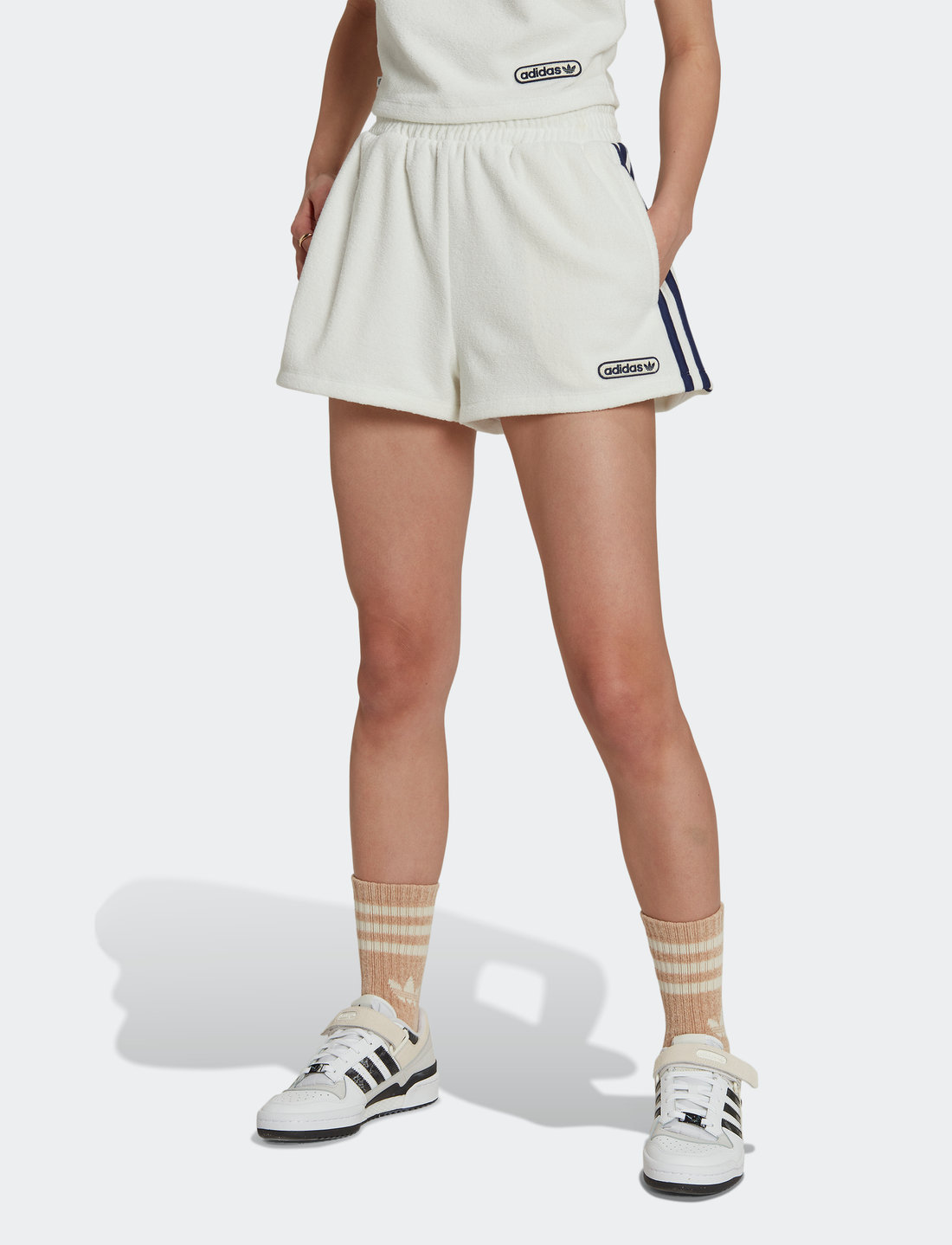 Adidas terry shorts deals womens