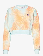 adidas Originals - Allover Print Sweatshirt - plus size - almblu/hazora - 0