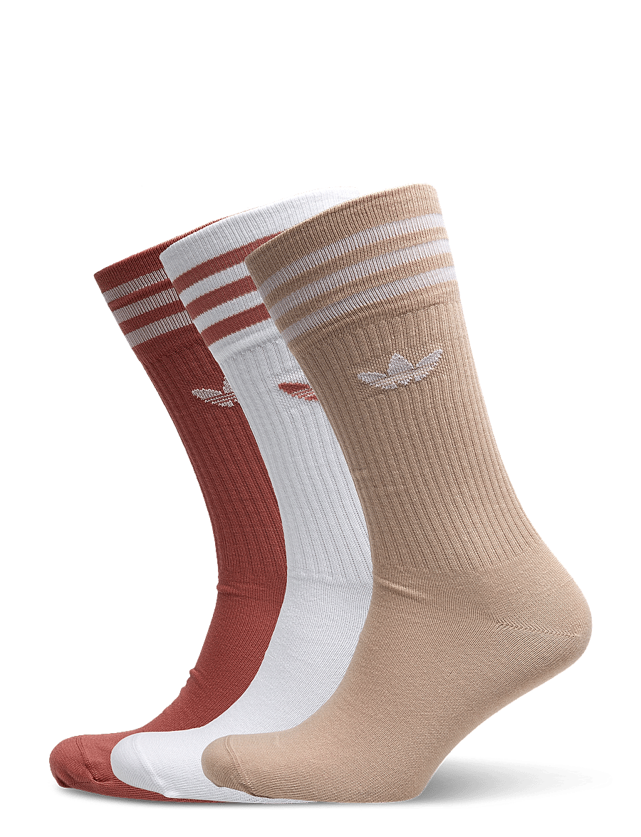 adidas Originals - Solid Crew Socks 3 Pairs - träningsstrumpor - white/magbei/magear - 0