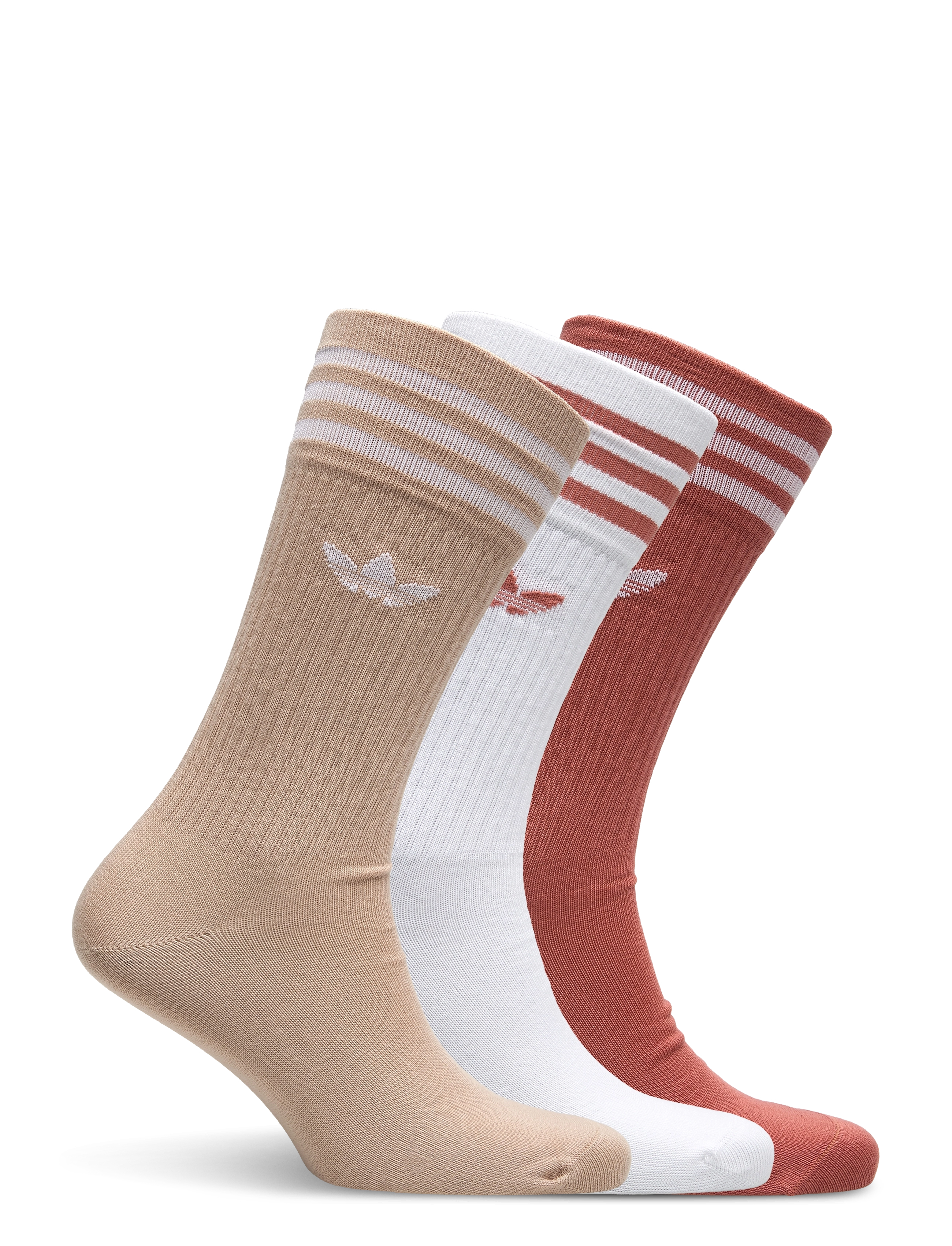 adidas Originals - Solid Crew Socks 3 Pairs - träningsstrumpor - white/magbei/magear - 1