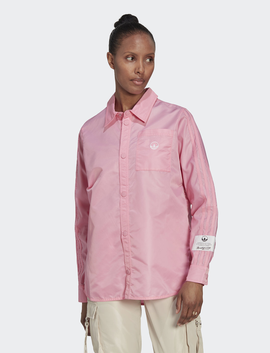 Adidas button sale down shirt