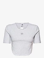 Crop Loungewear T-Shirt - LGREYH