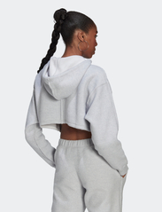 adidas Originals - Crop Full-Zip Loungewear Hoodie - džemperi ar kapuci - lgreyh - 3