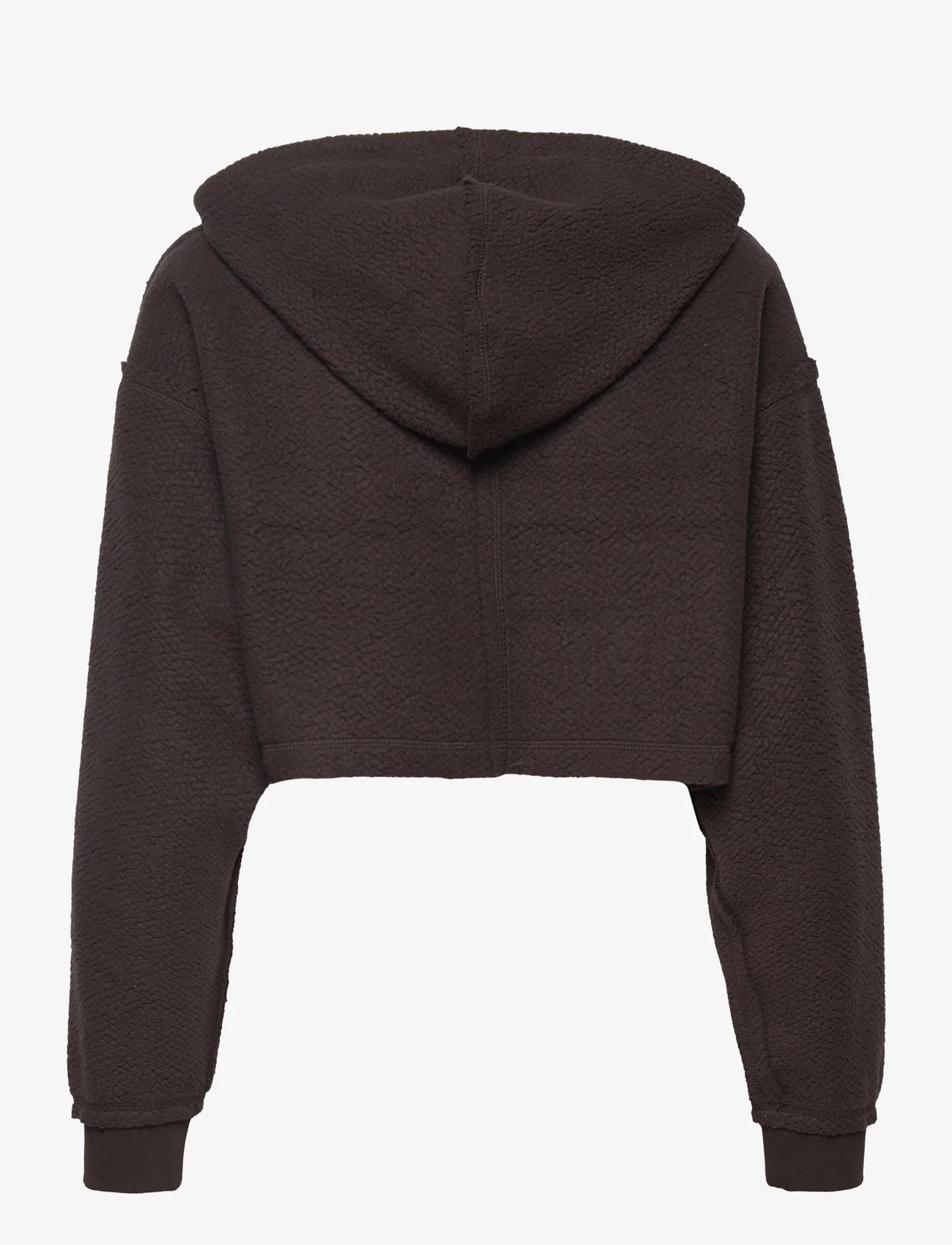 adidas Originals - Crop Full-Zip Loungewear Hoodie - hoodies - dbrown - 1