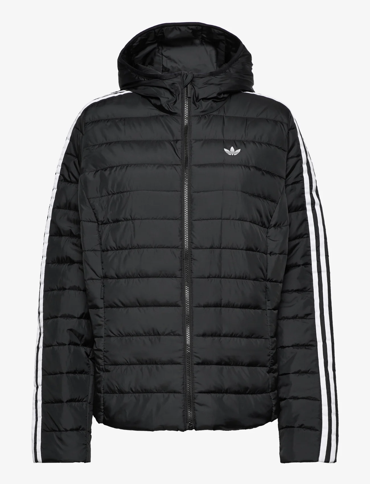 adidas Originals - Hooded Premium Slim Jacket (Plus Size) - vinterjackor - black - 0