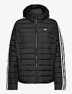 Hooded Premium Slim Jacket (Plus Size) - BLACK